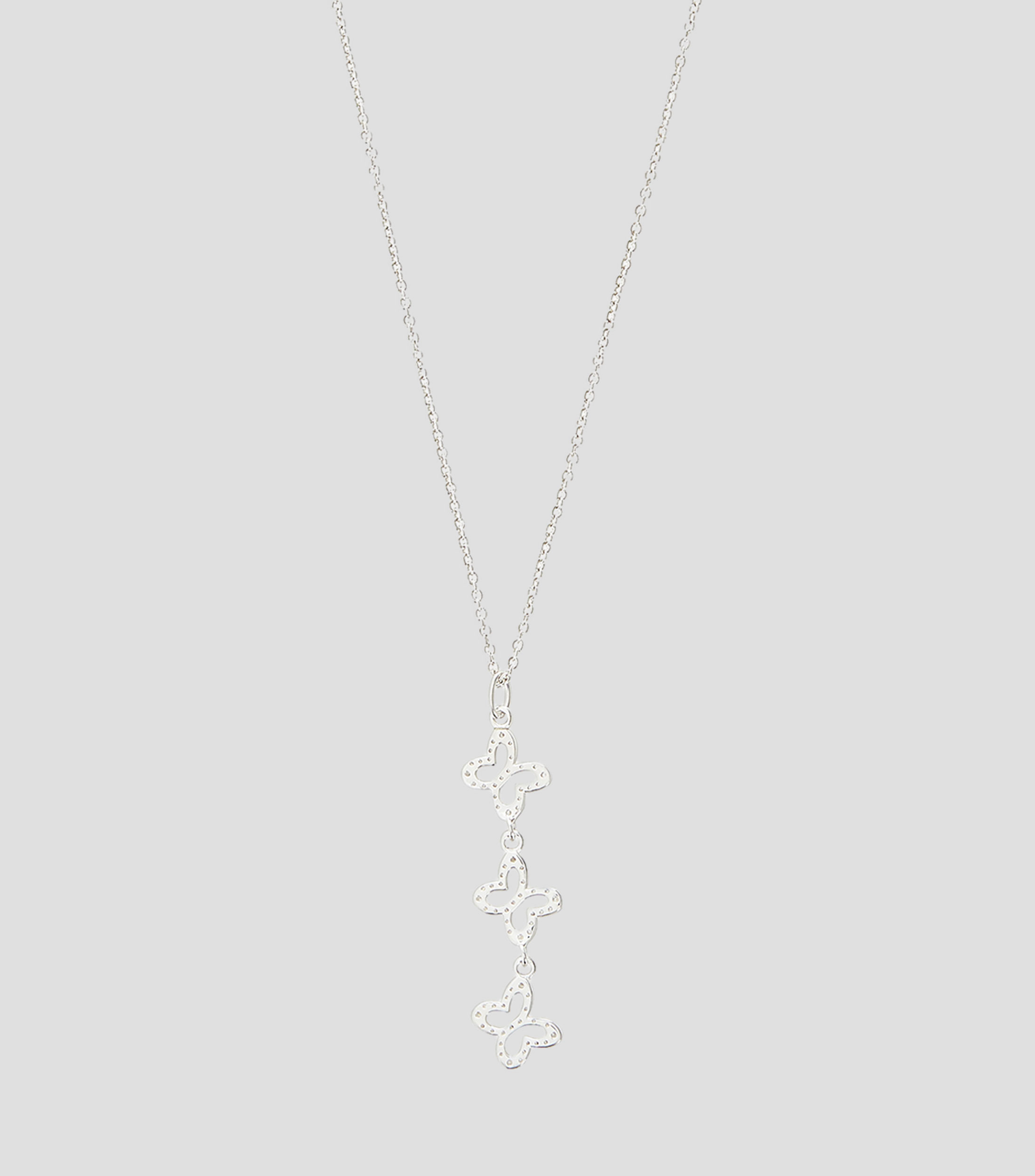 Dije en plata mariposas Mujer