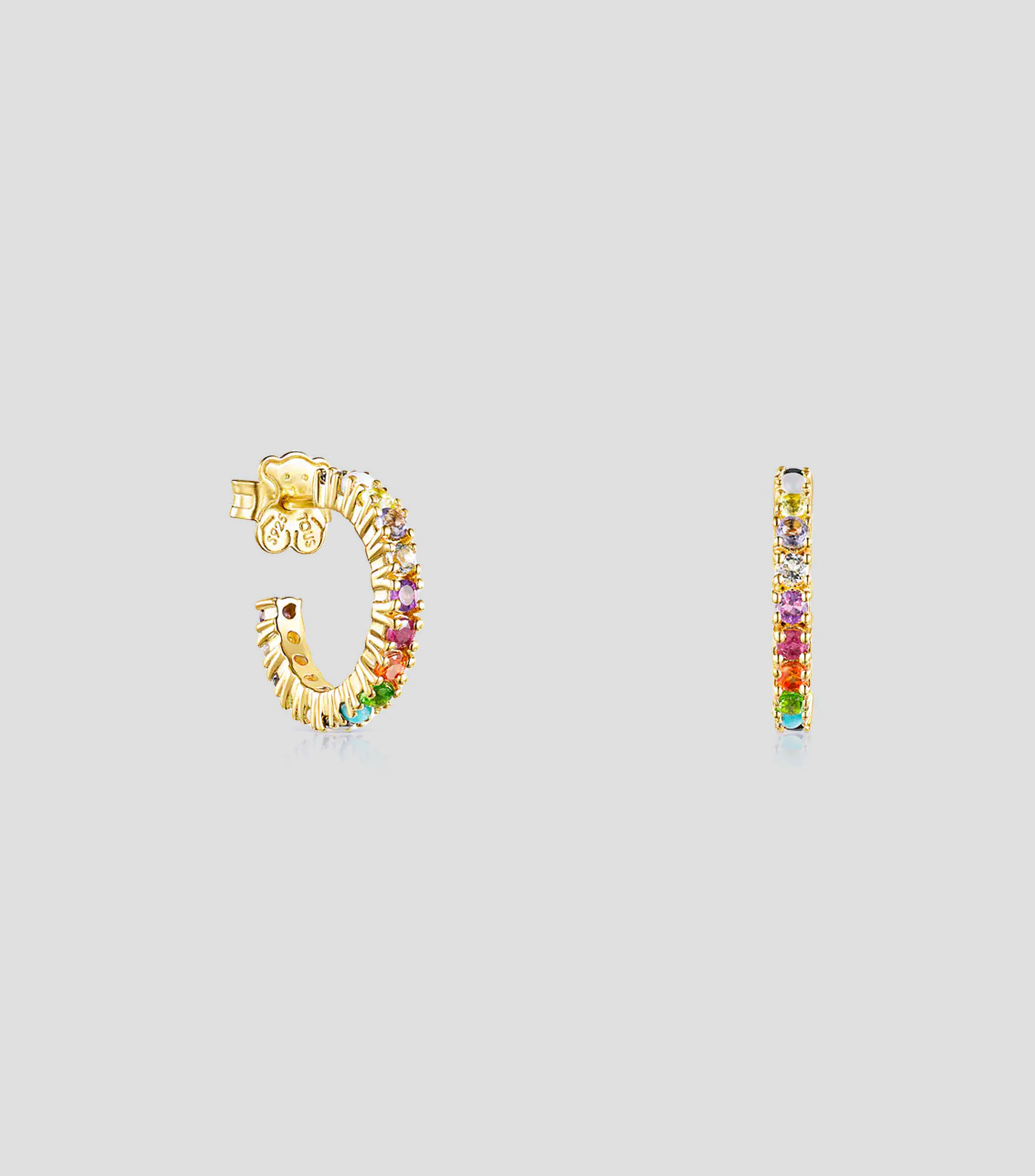 Aretes con piedras en plata .925 Mujer