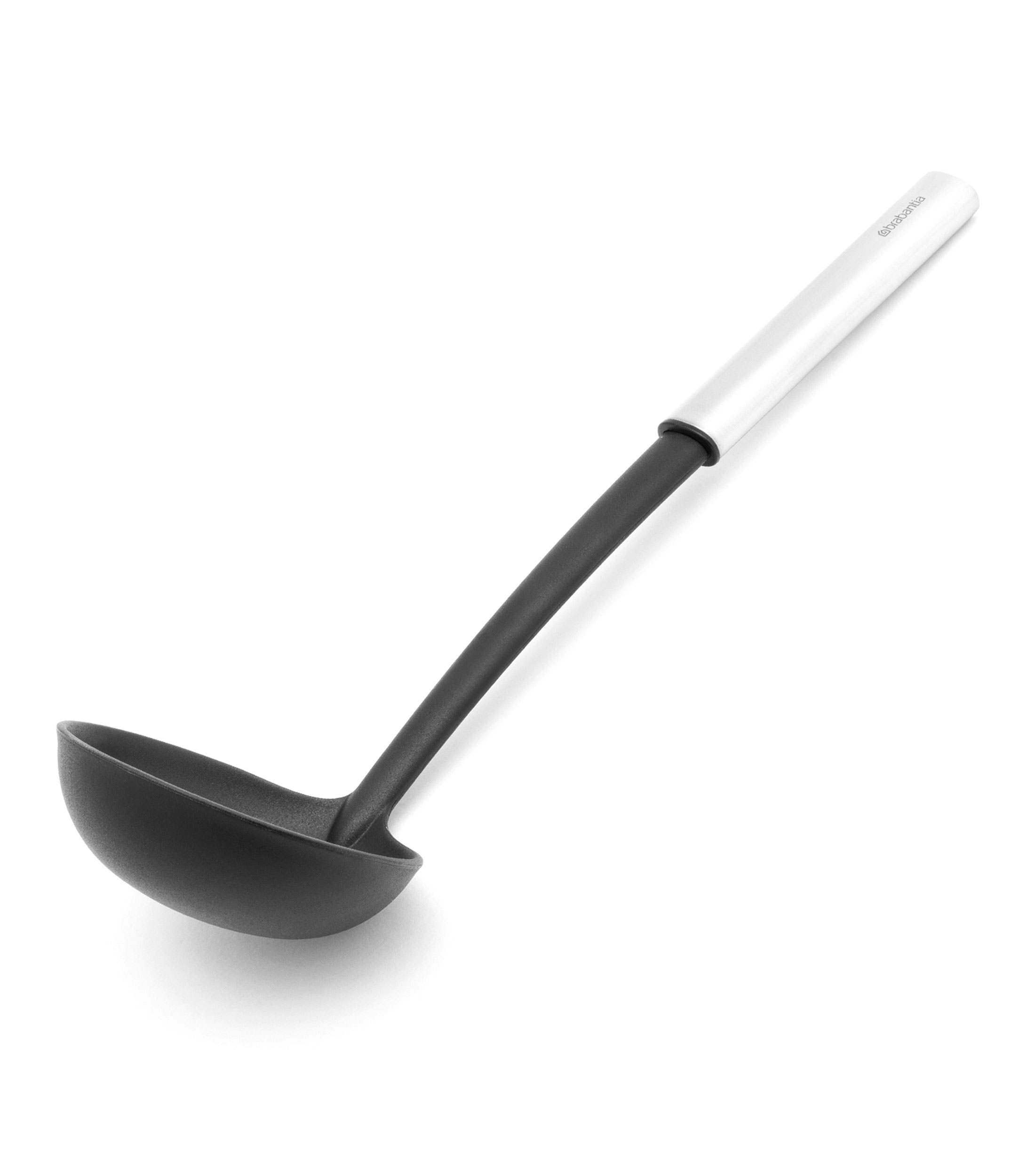 Cucharón Sopero Profile Plata, Negro