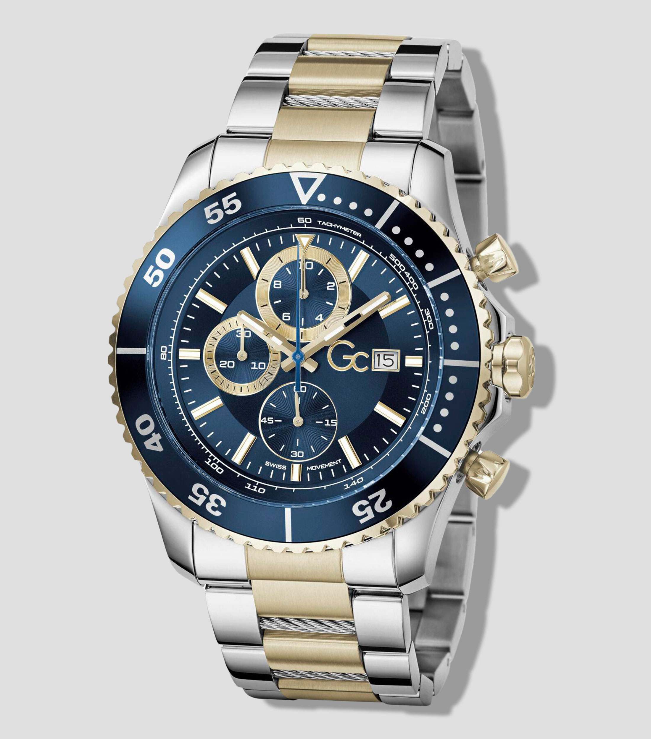 Reloj para Hombre Gc Speedracer Casual Azul, Dorado