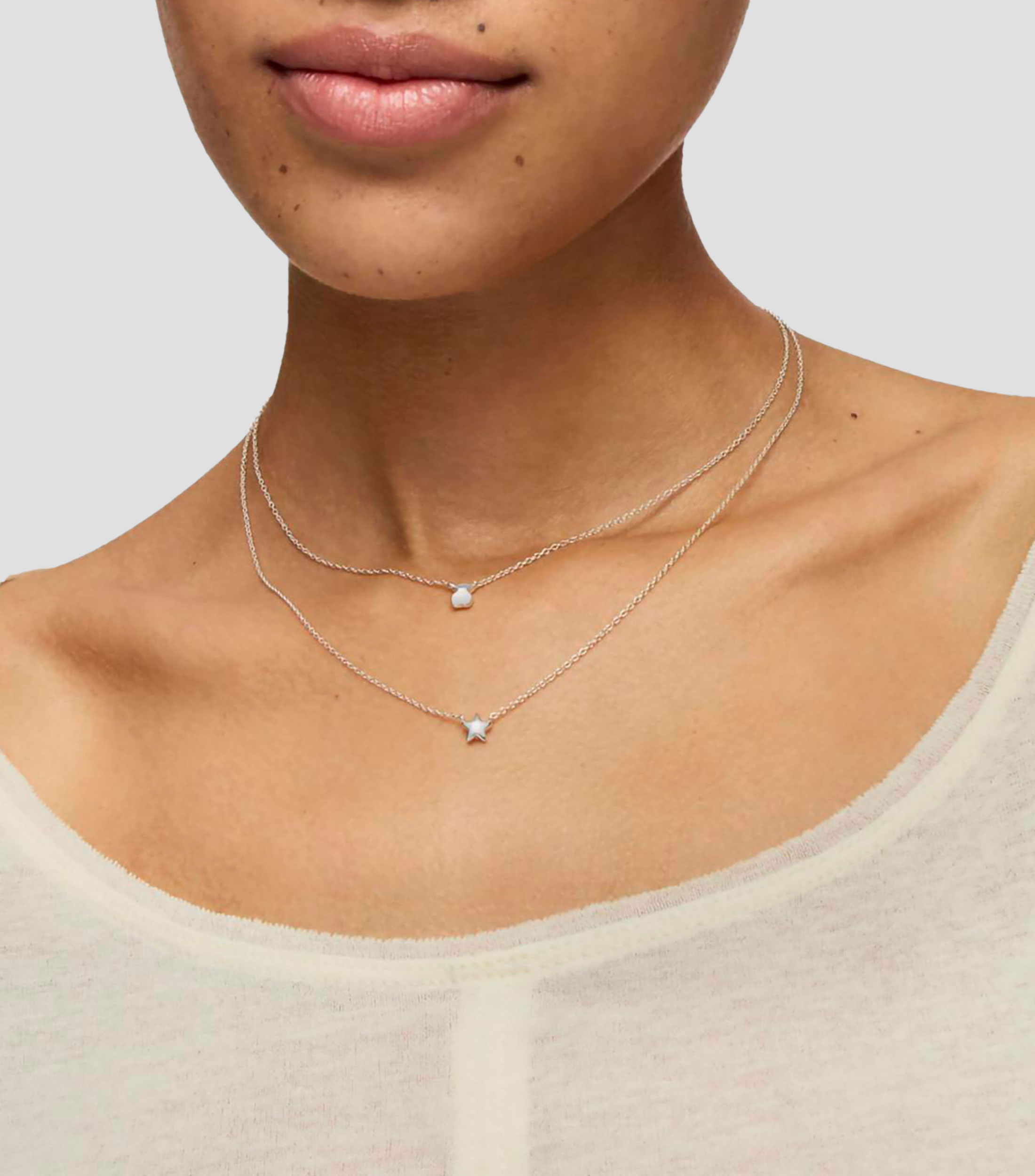 Collar Mini Icons en plata de ley Mujer