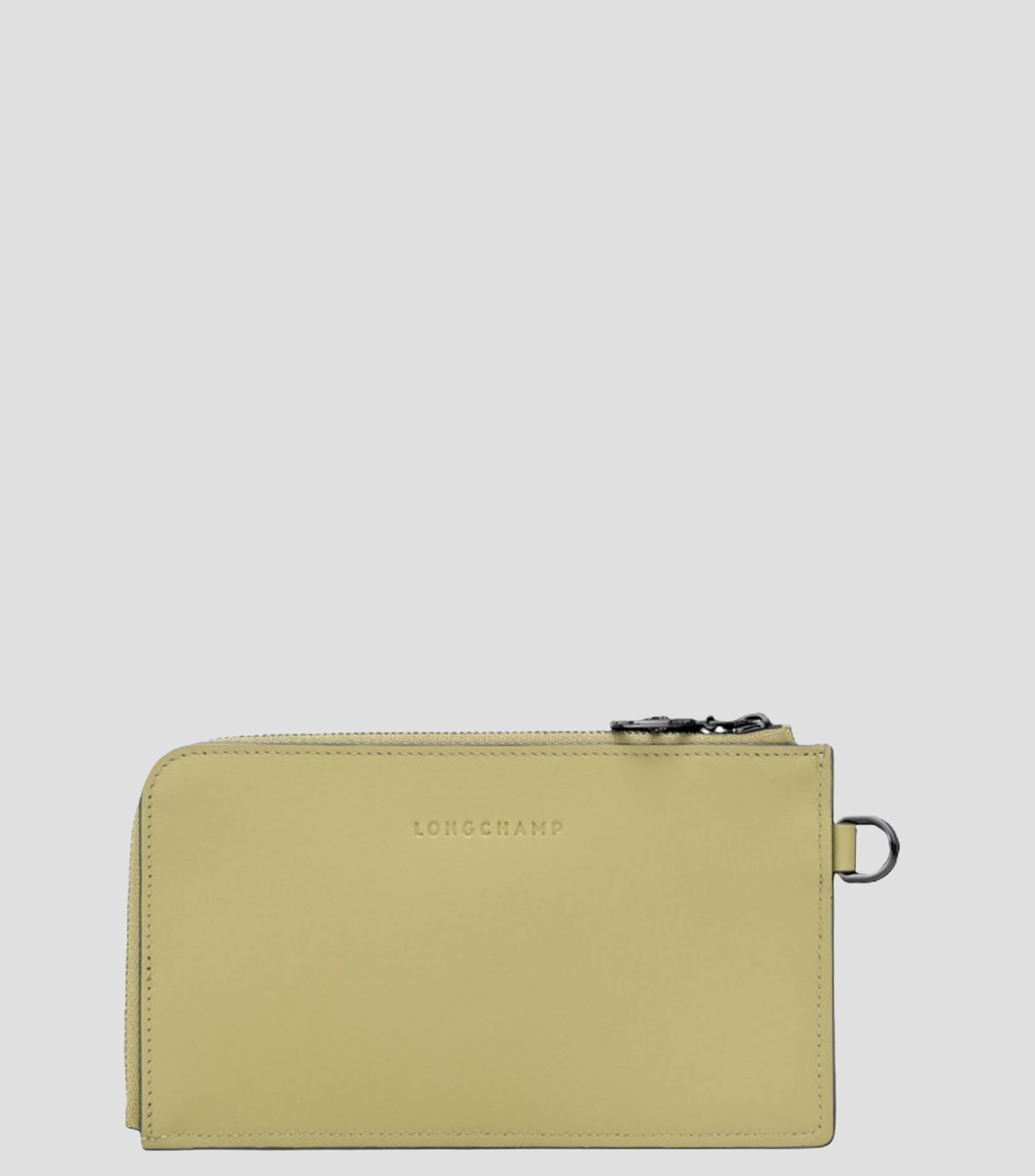 Bolsa Pouch Verde en piel lisa Mujer