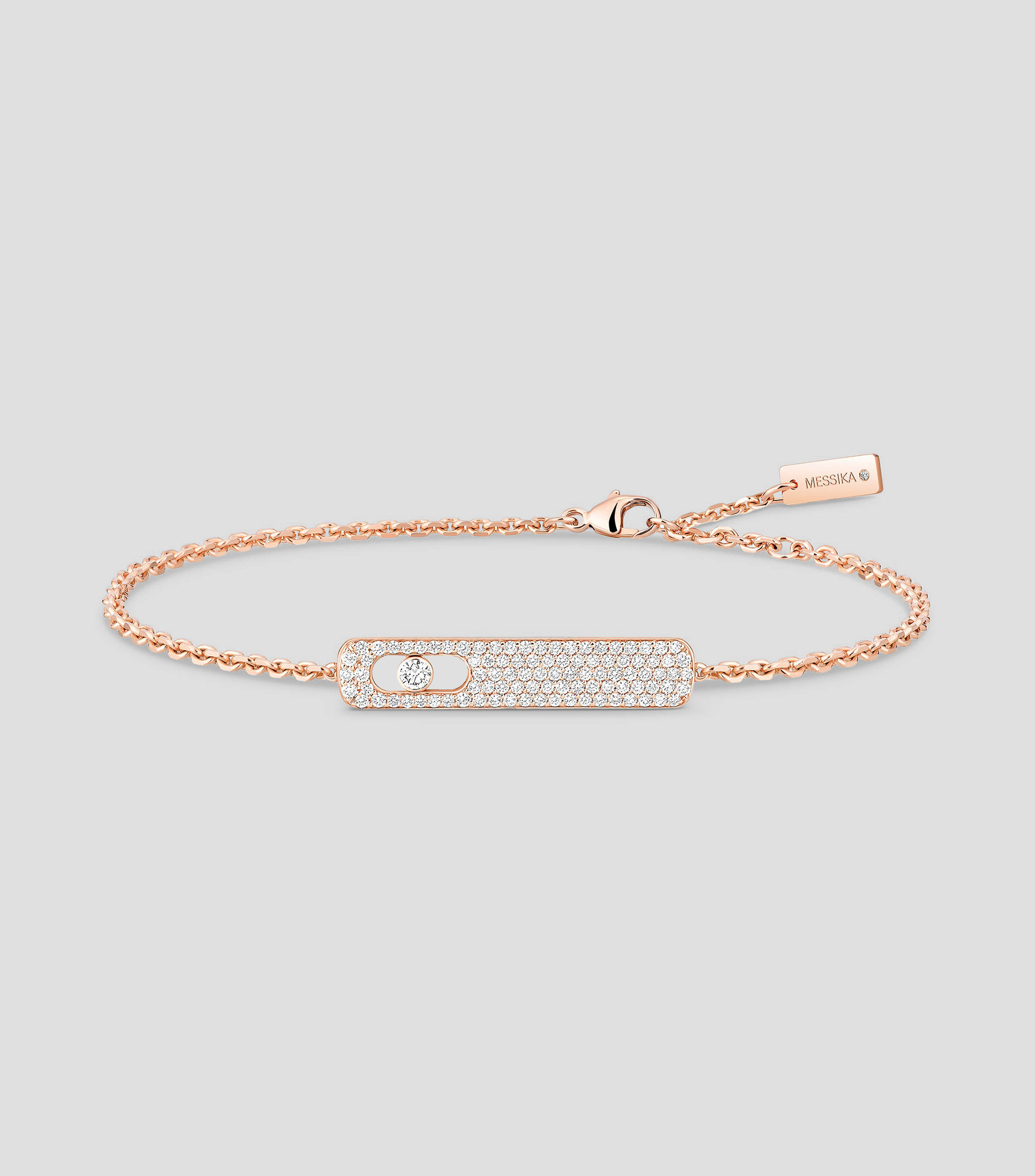 Brazalete My First Diamond paves en oro rosa de 18 Kts Mujer