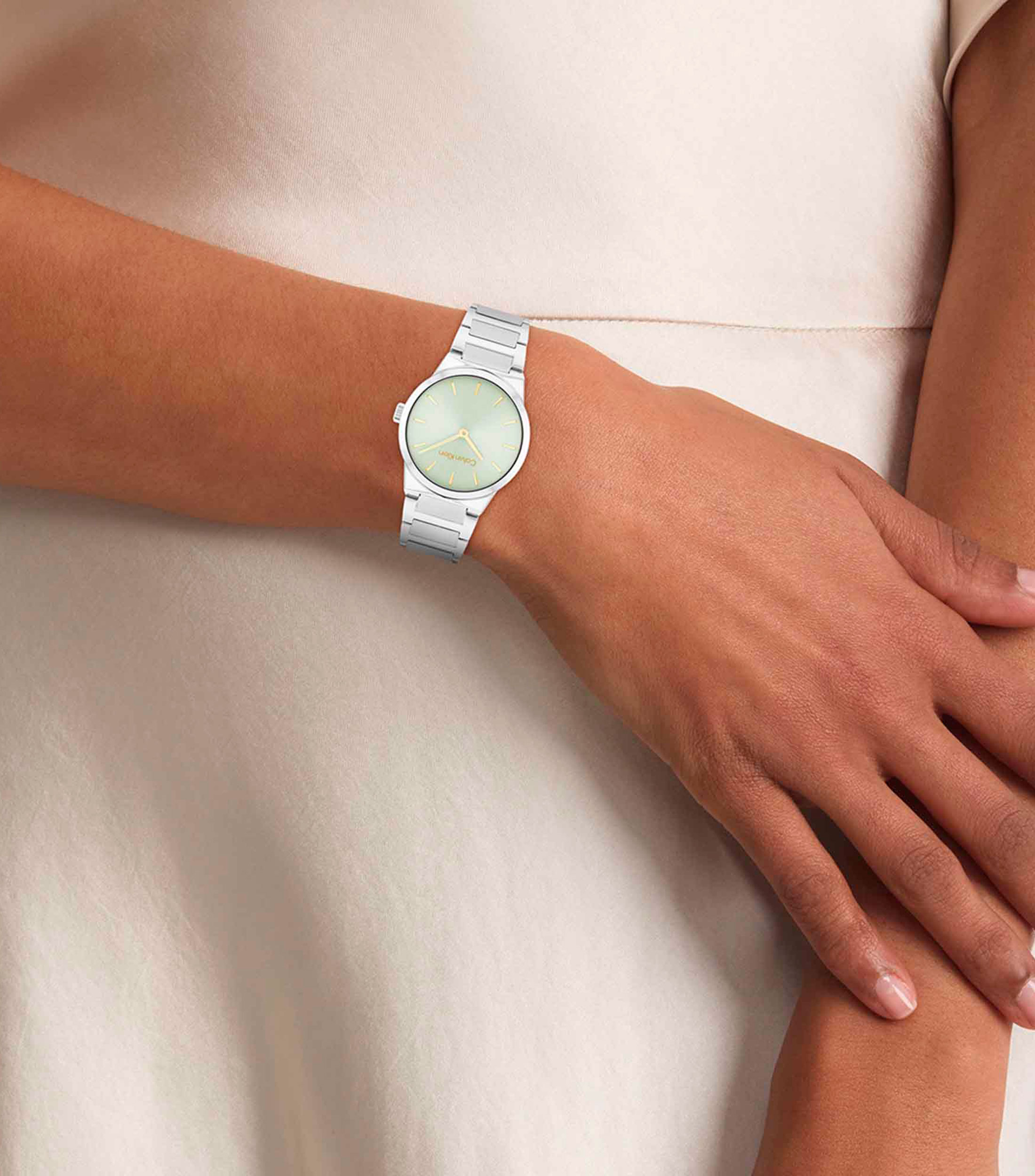 Reloj para Mujer Linear Elegance casual plateado