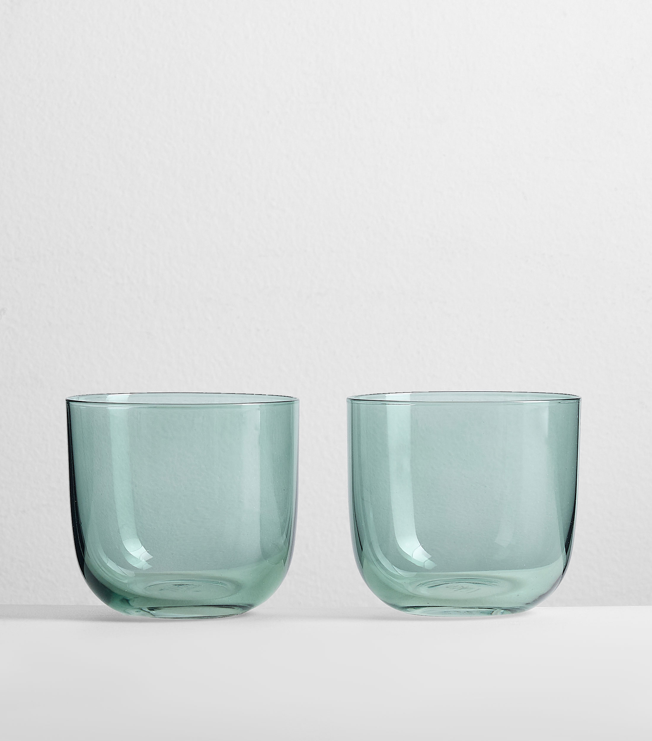 Set de 2 vasos en cristal