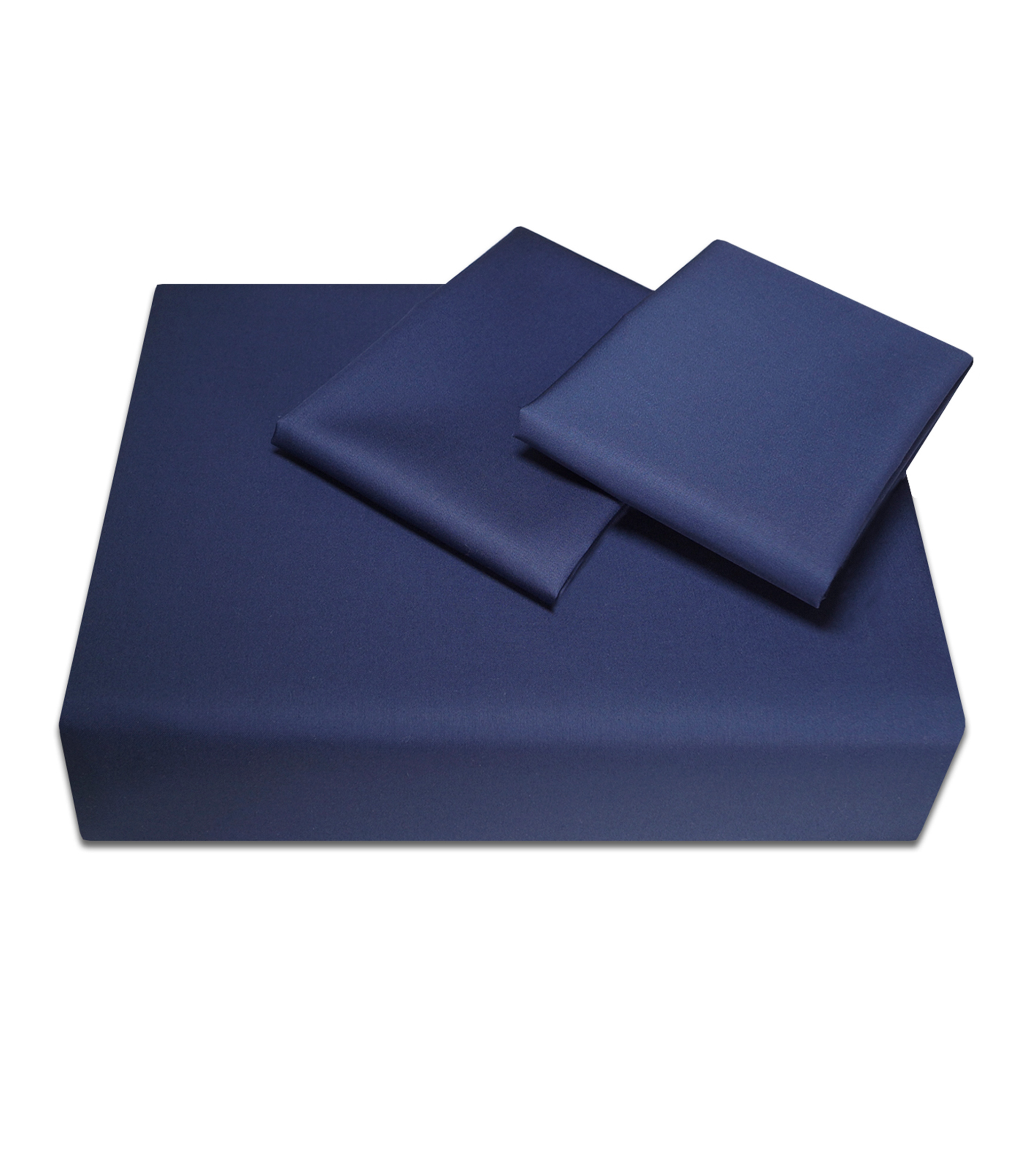 Juego de funda para duvet King Size en algodón Pireo Azul marino