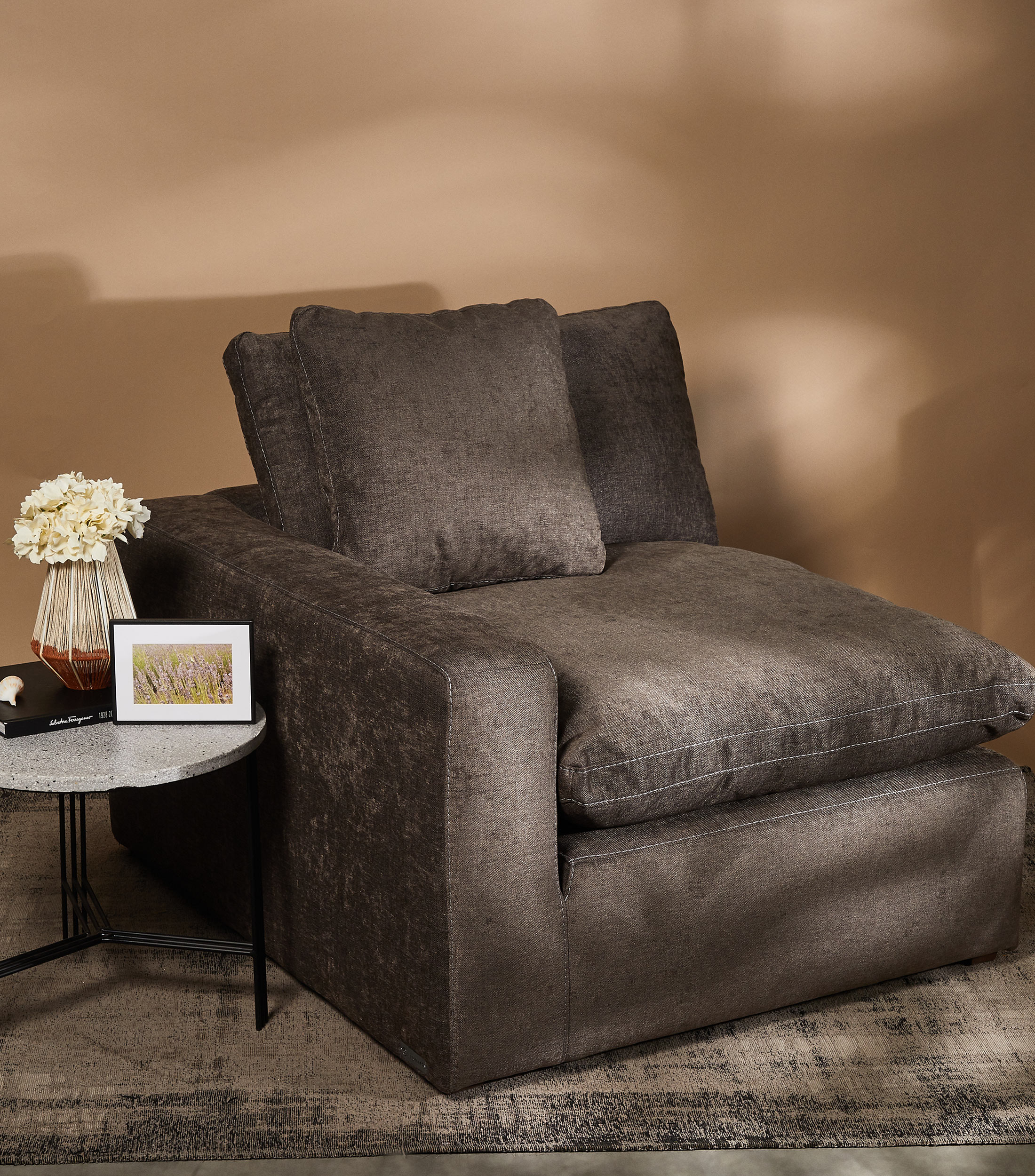 Sillon Izquierdo Serena Gris Oscuro