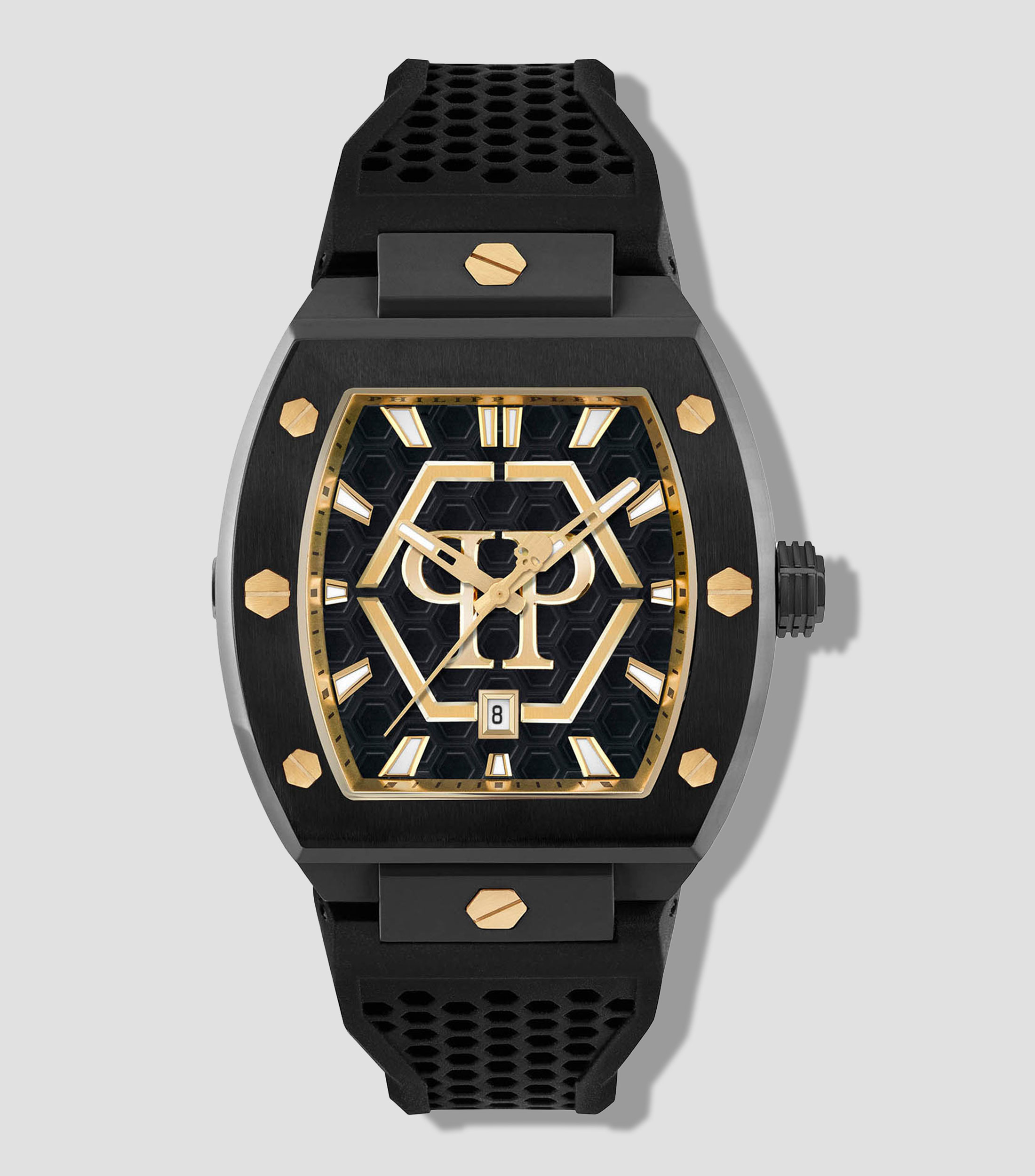 Reloj para Hombre The Hexagon Phantom casual negro, dorado