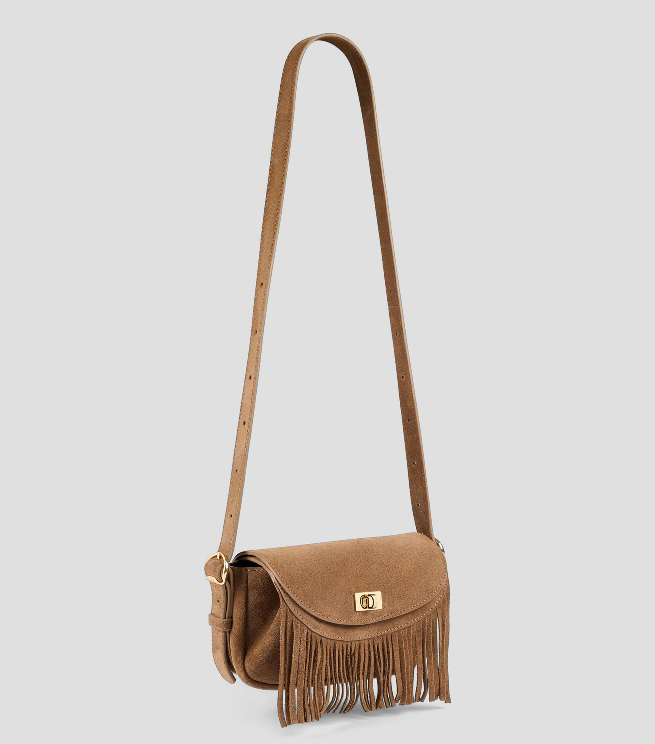 Bolsa crossbody en piel Mini Mambo lisa Mujer