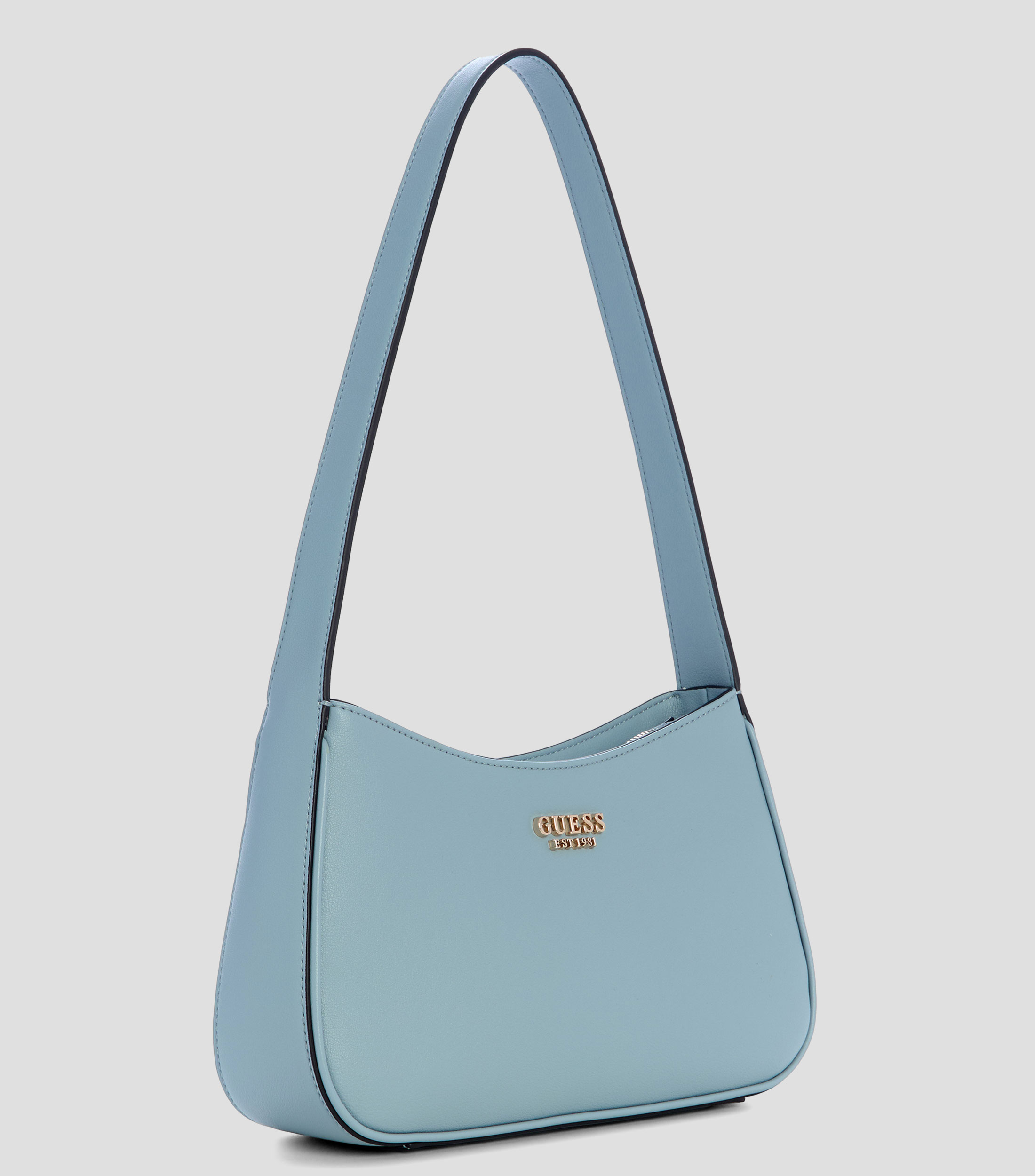 Bolsa shoulder lisa con detalle texturizado Mujer