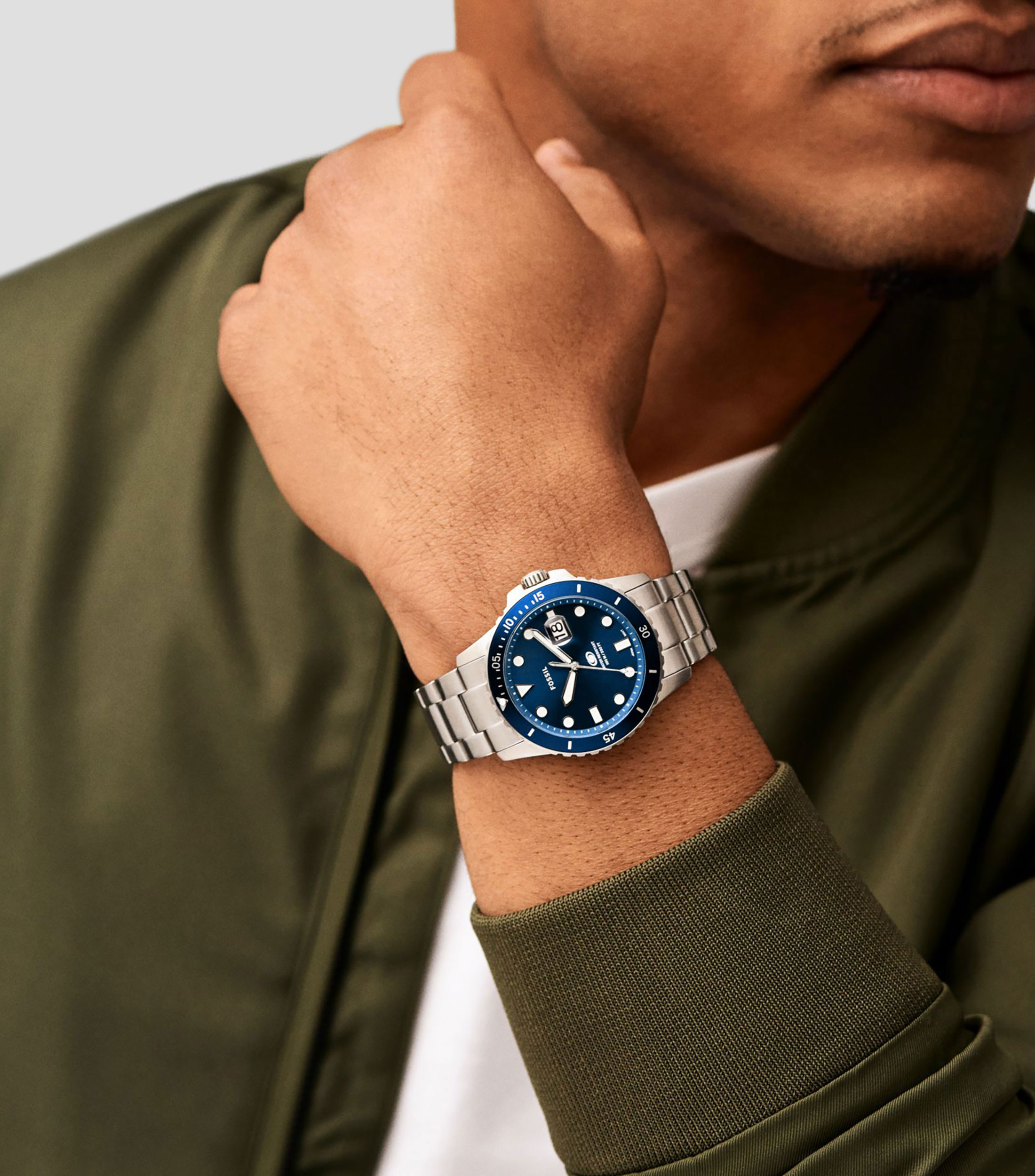 Reloj para Hombre Blue Dive de vestir Plateado, Azul