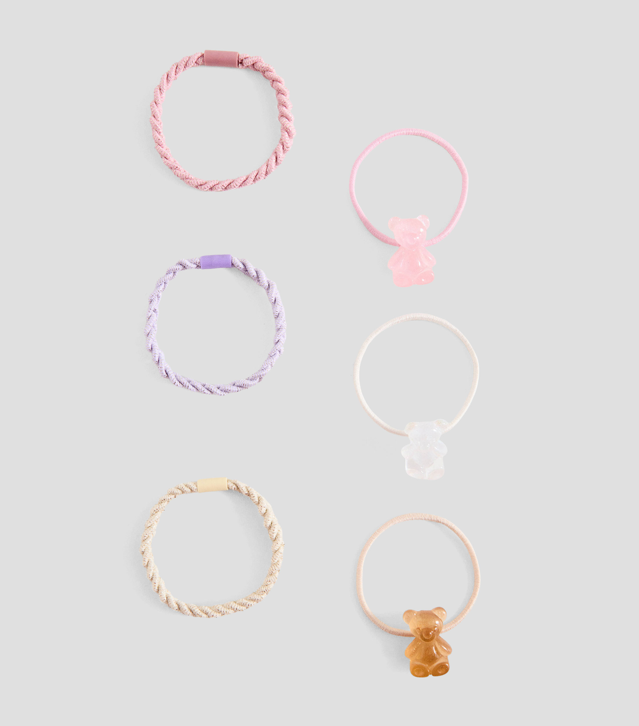 Set 6 ligas para cabello Niña