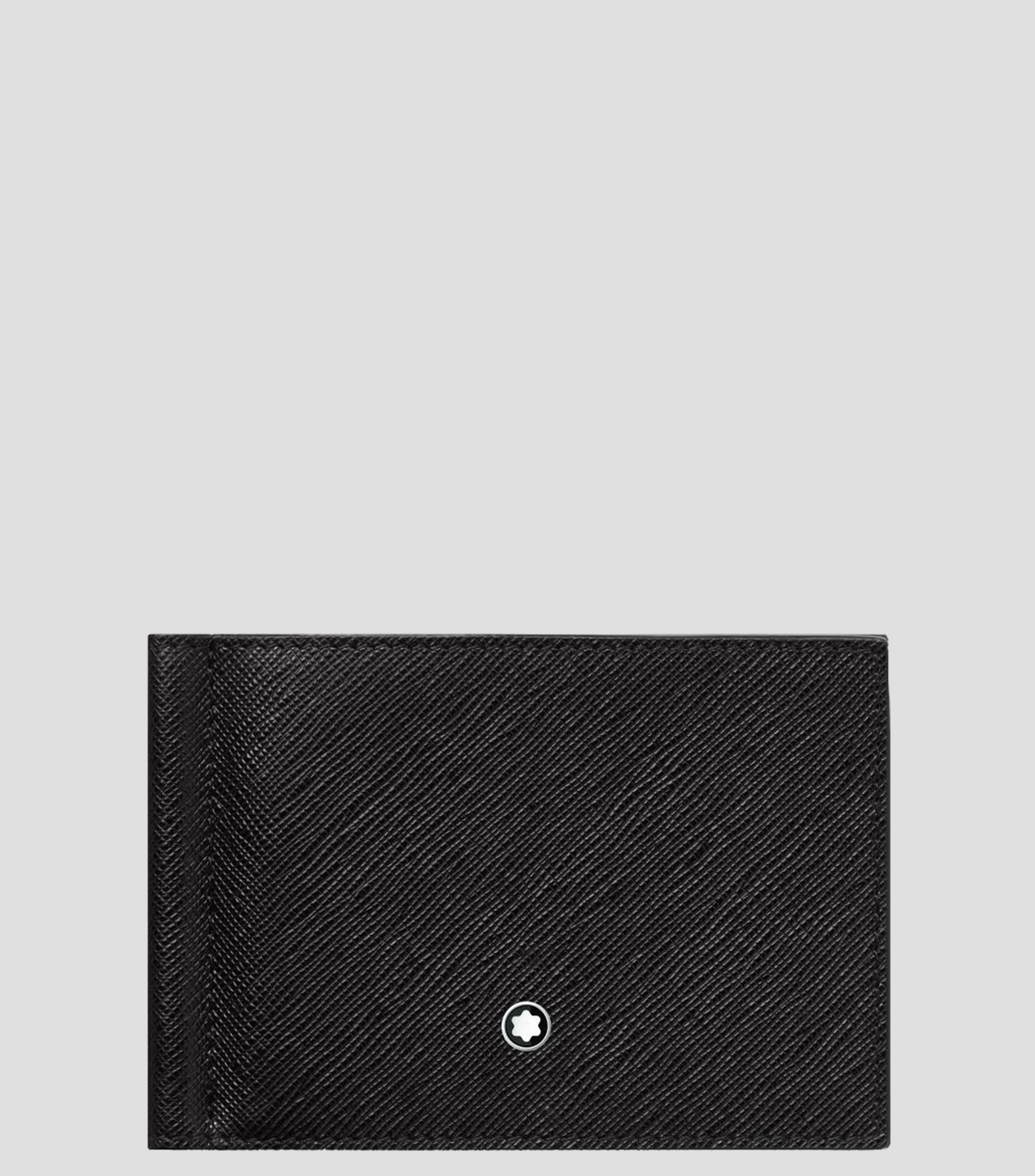 Montblanc Sartorial Cartera para 6tarjetas con pinza negra Unisex