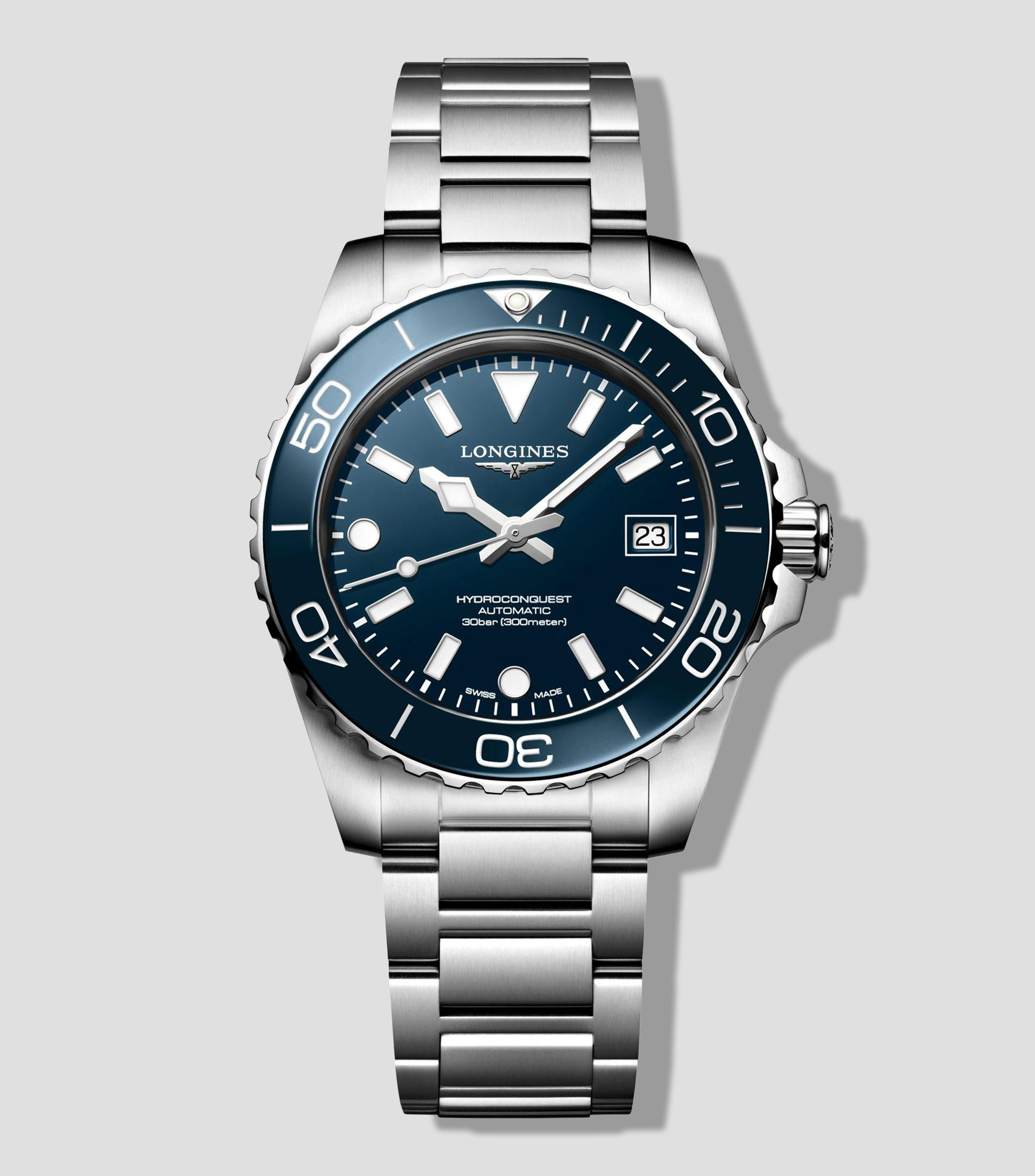 Reloj para Hombre Hydroconquest Deportivo Plateado