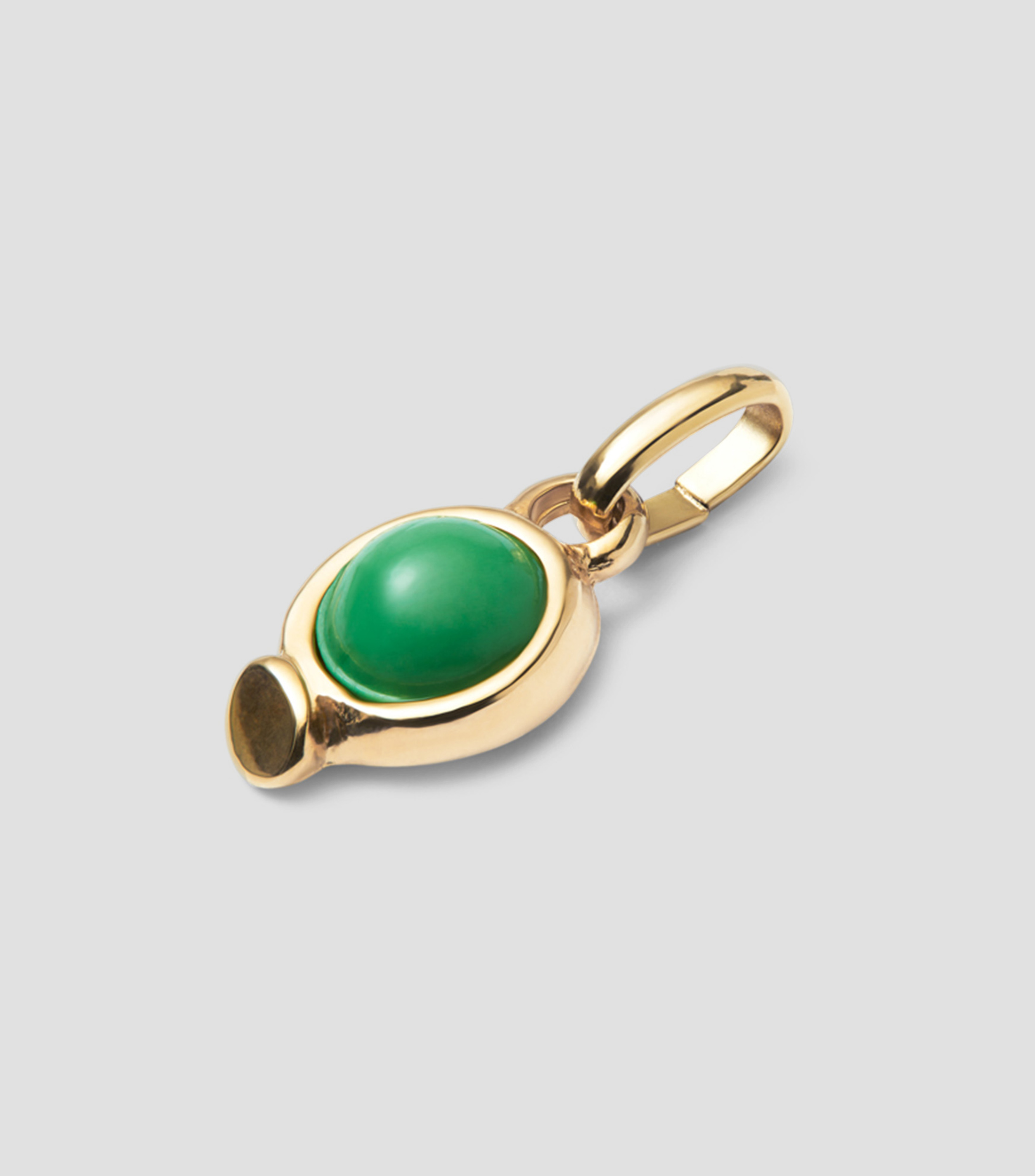 Charm con piedra verde Mujer