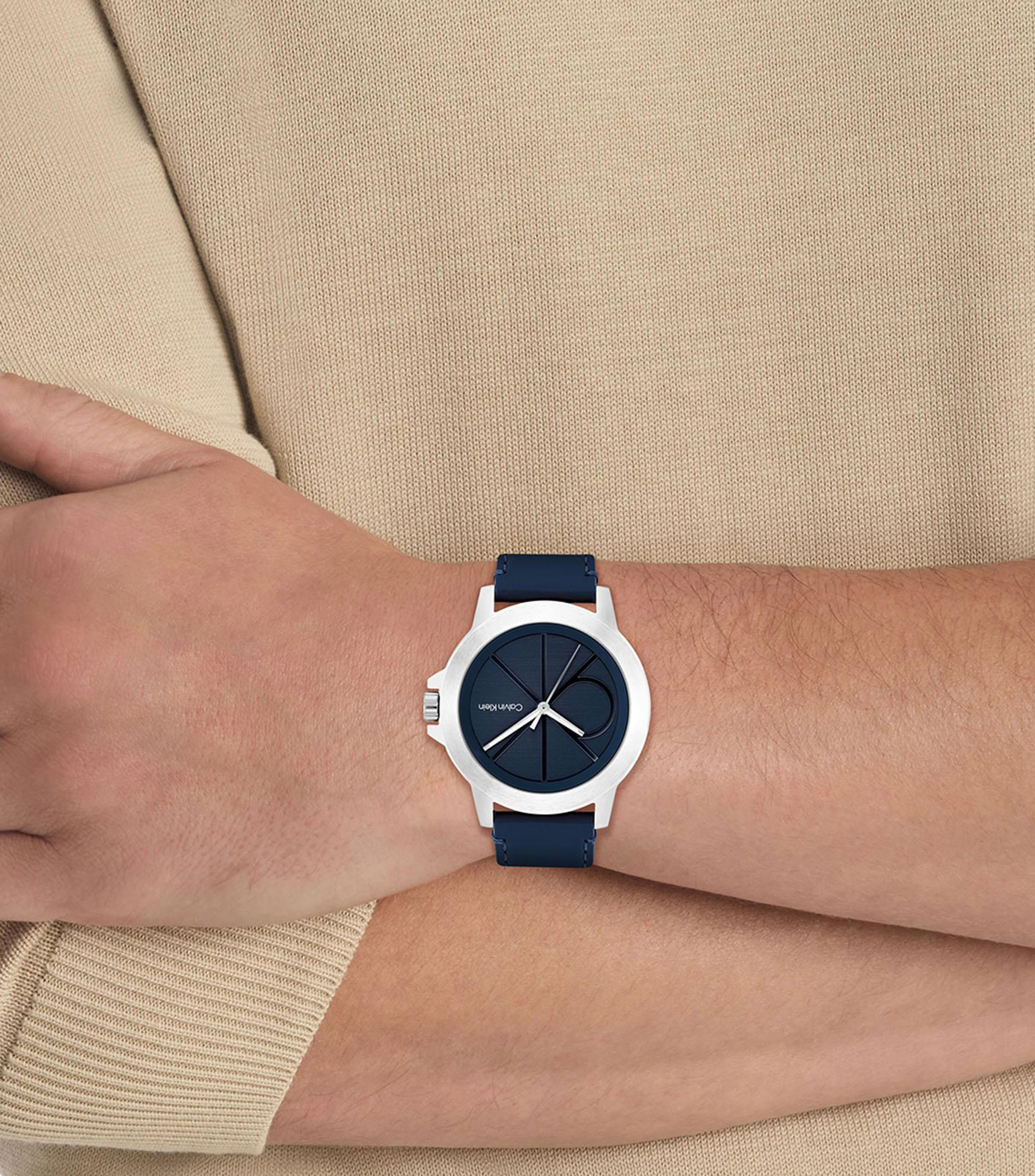 Reloj para Hombre CK Reset casual plateado