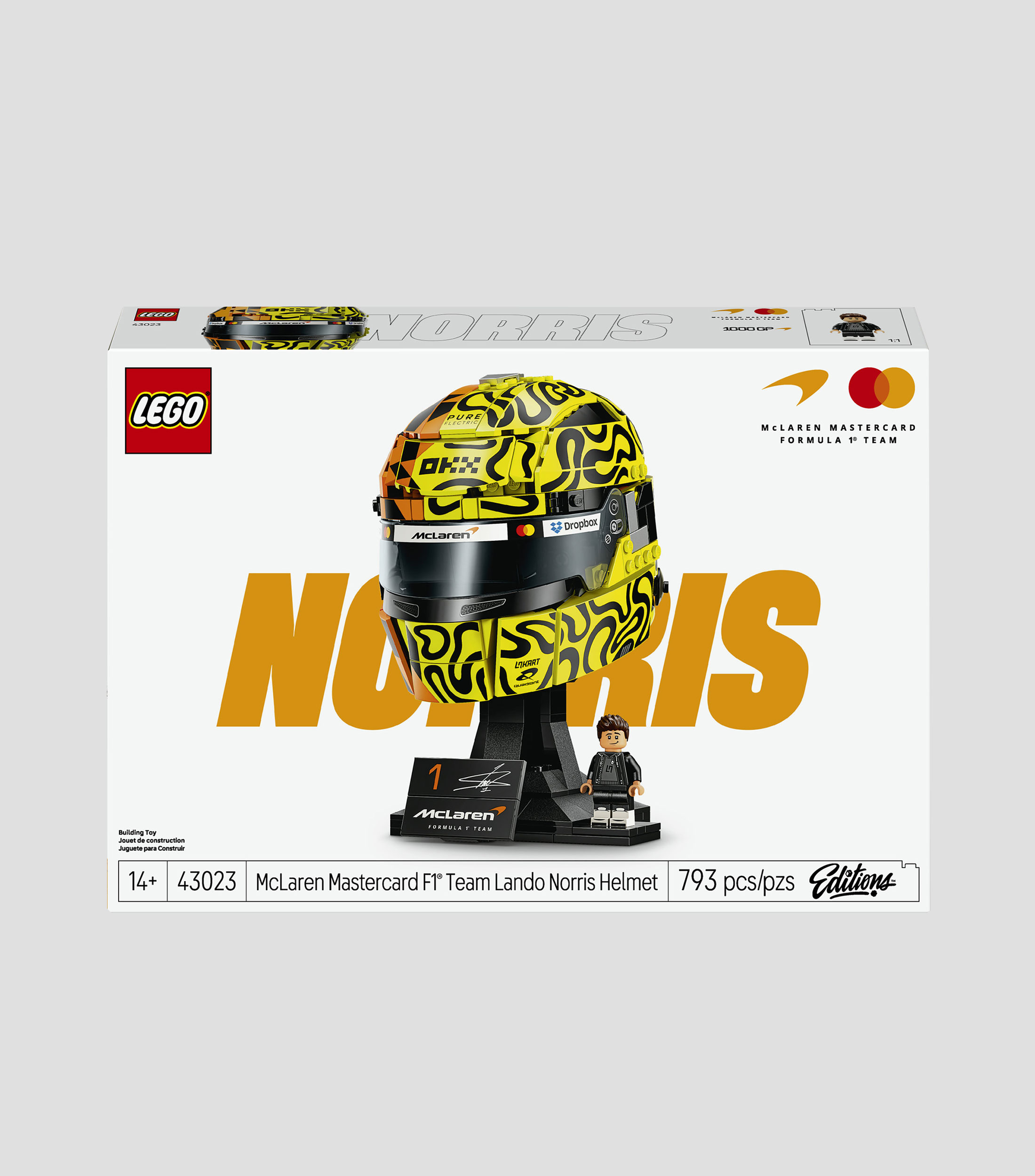 Lego Editions Formula 1 McLaren Mastercard F1 Team: Casco de Lando Norris 43023