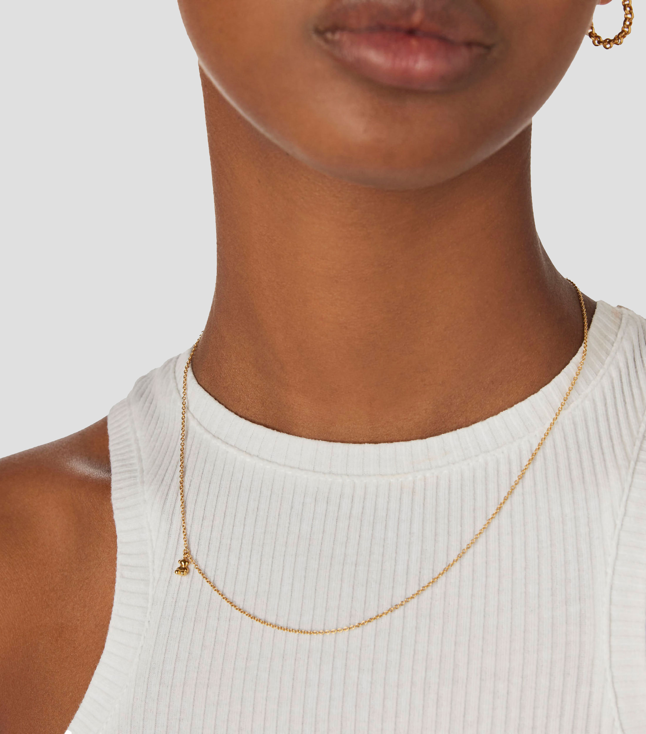 Collar con oso en plata Bold Bear Mujer
