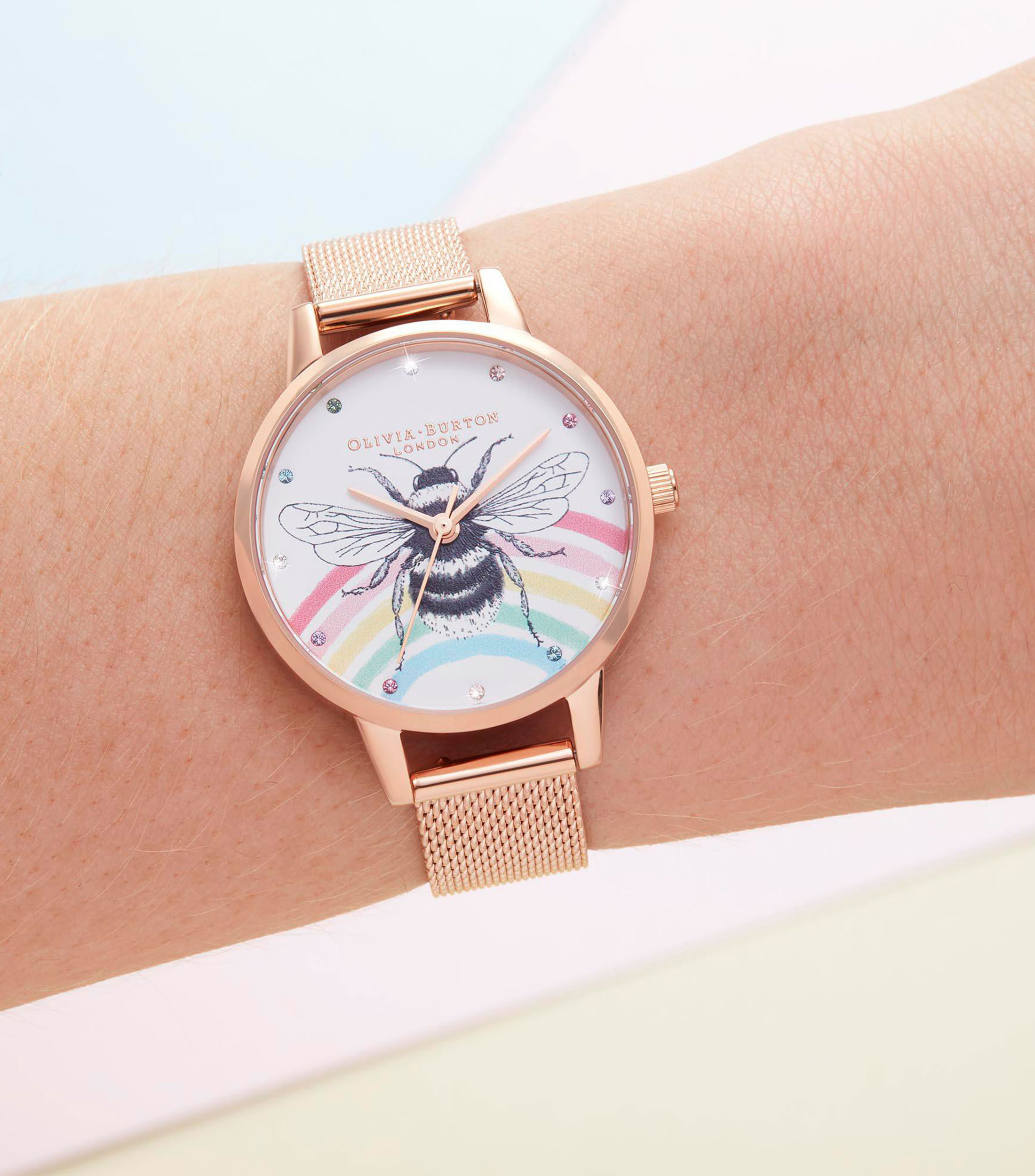Reloj para Mujer Illustrated Animals Casual, Rosa