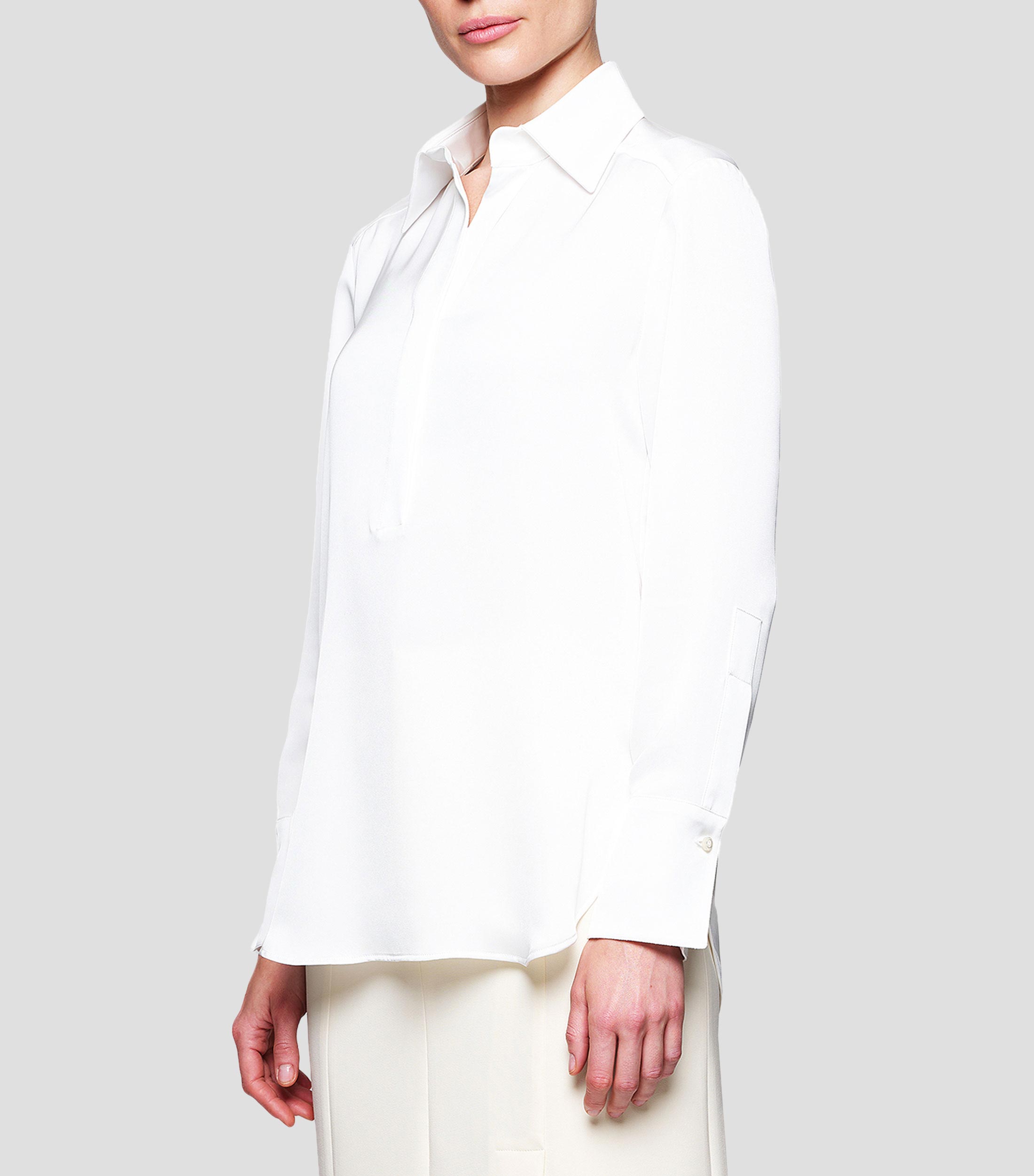 Camisa Negra Camisa Mirto Mujer Mirto: Blusa De Cuello Camisero Y