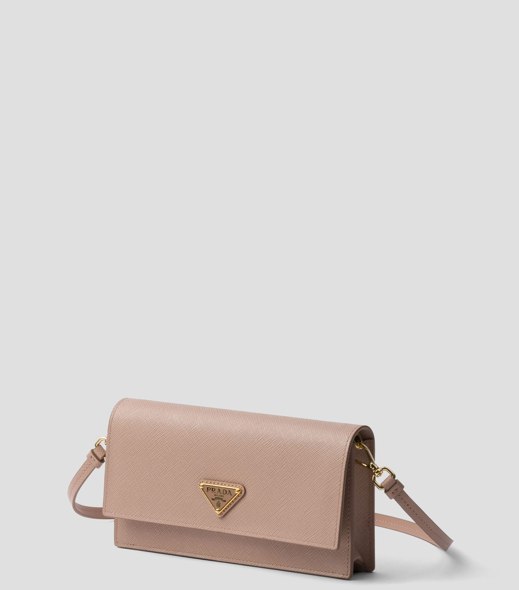 Minibolsa de piel saffiano Mujer