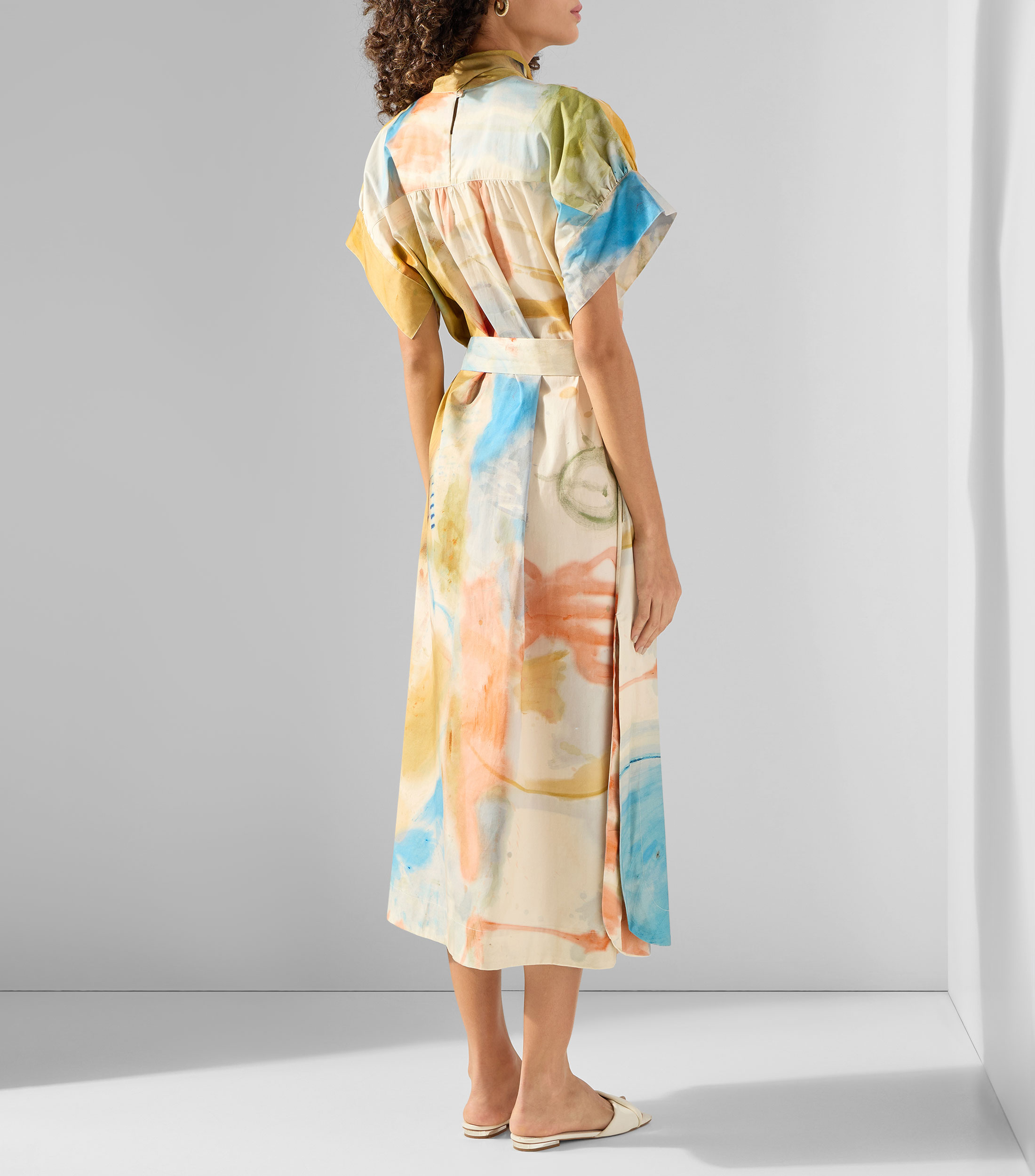Vestido midi estampado Studio Mujer