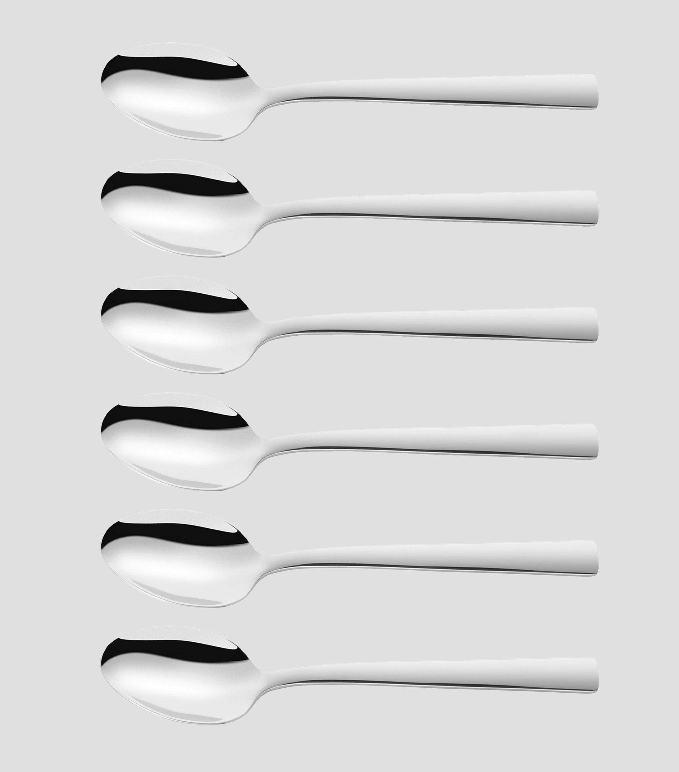 Set de Cucharas para Café Dinner 6 piezas en Acero Inoxidable