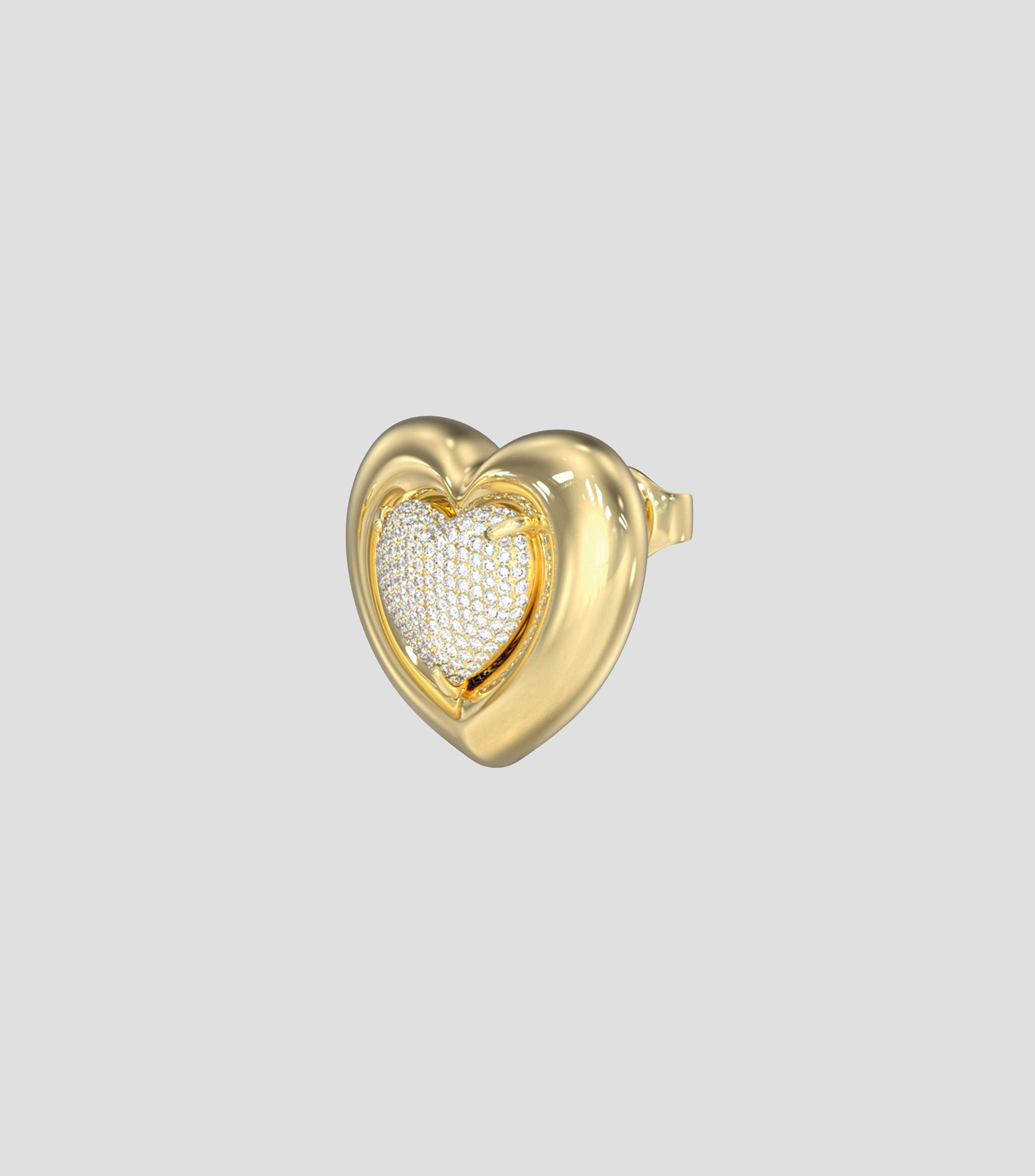 Aretes Corazón con zirconias Love Mujer