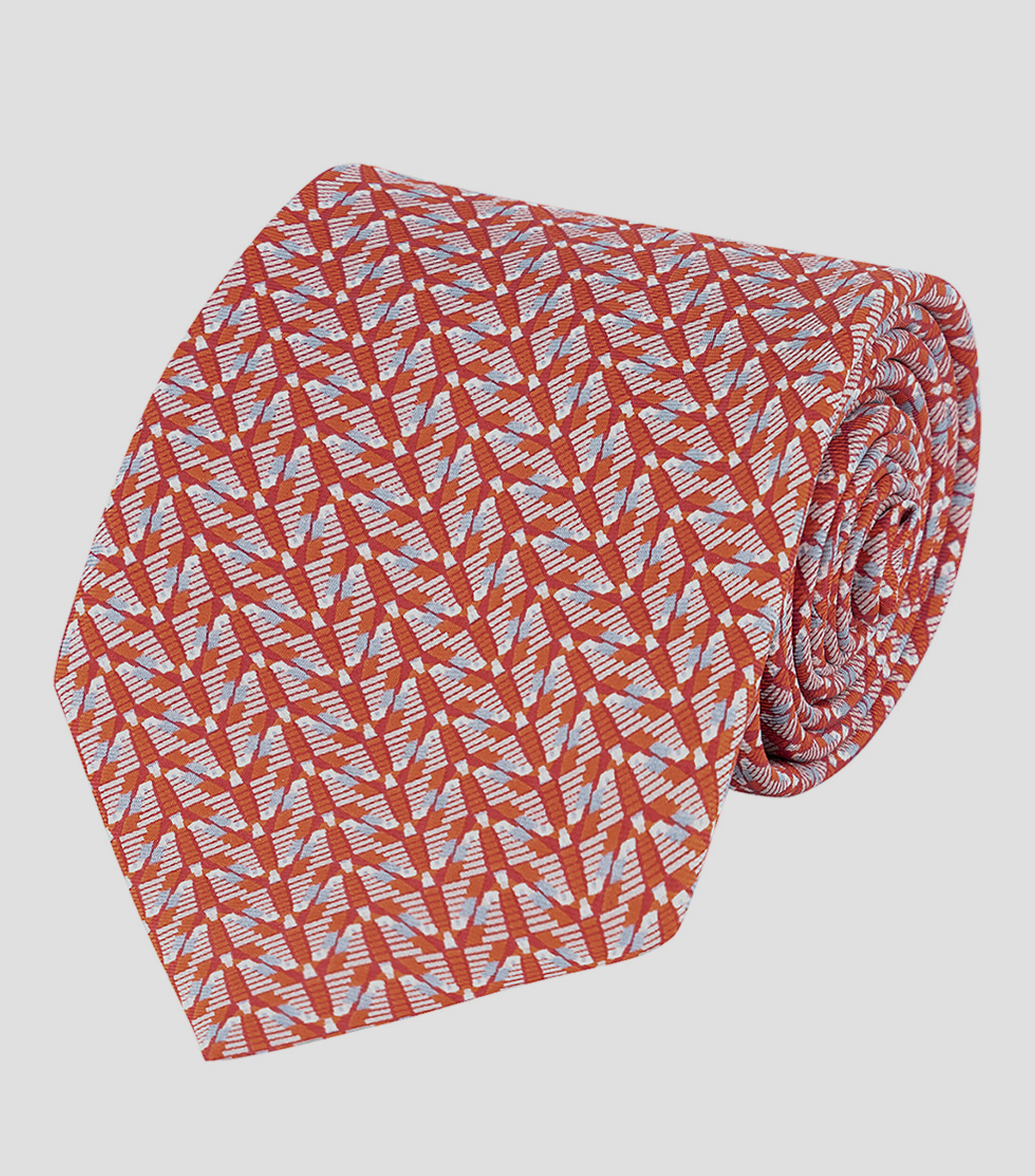Corbata ancha de seda roja Pirámide de Teotihuacán