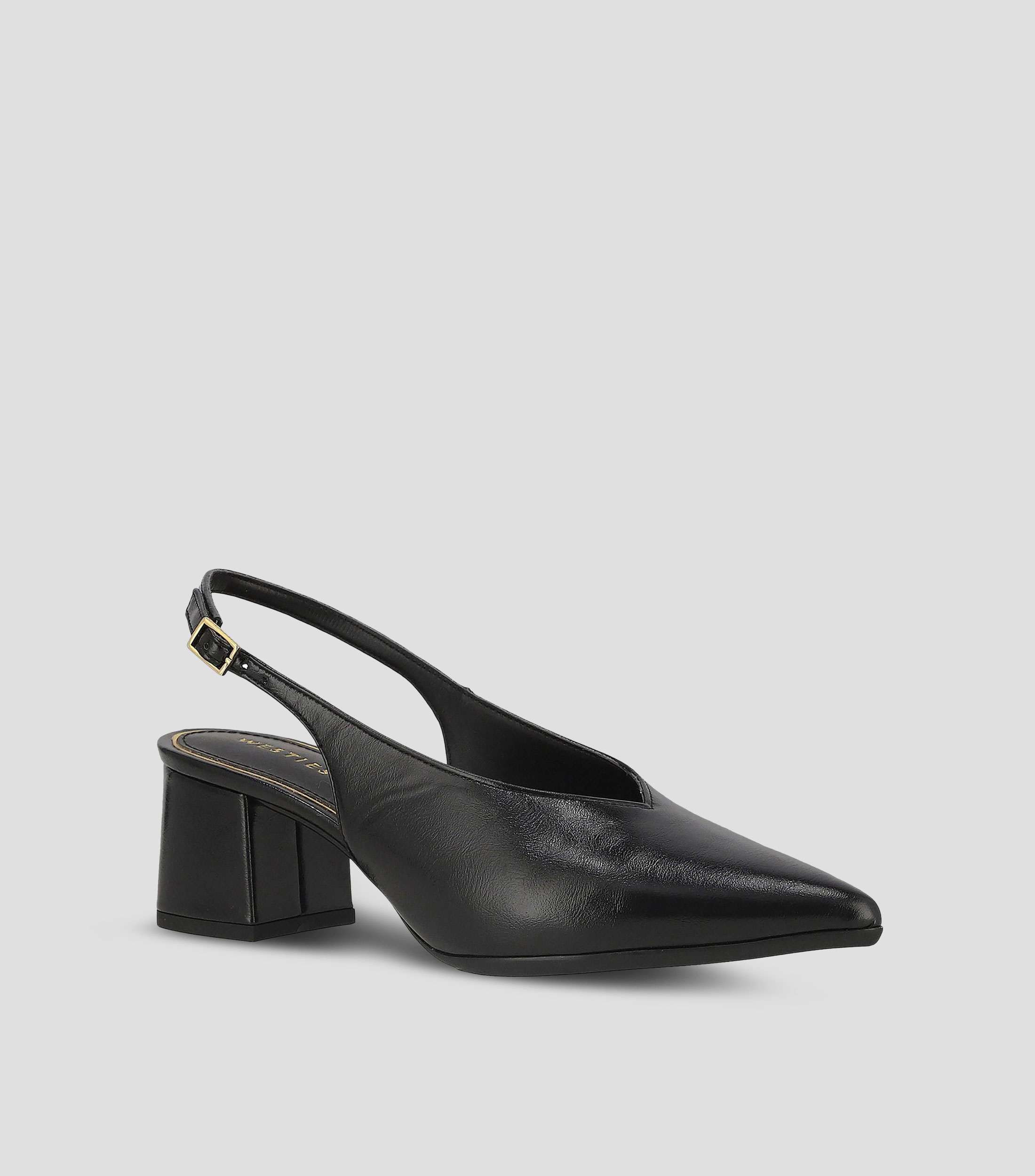 Zapatillas casuales tacón mediano ancho lisas Mujer