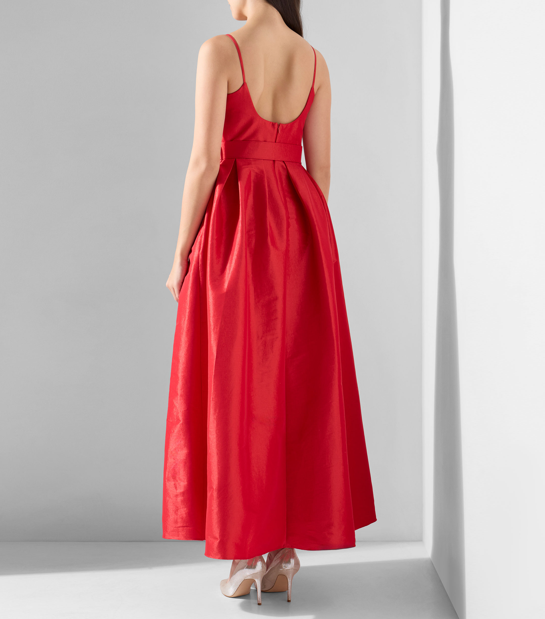 Vestido de fiesta largo liso Mujer