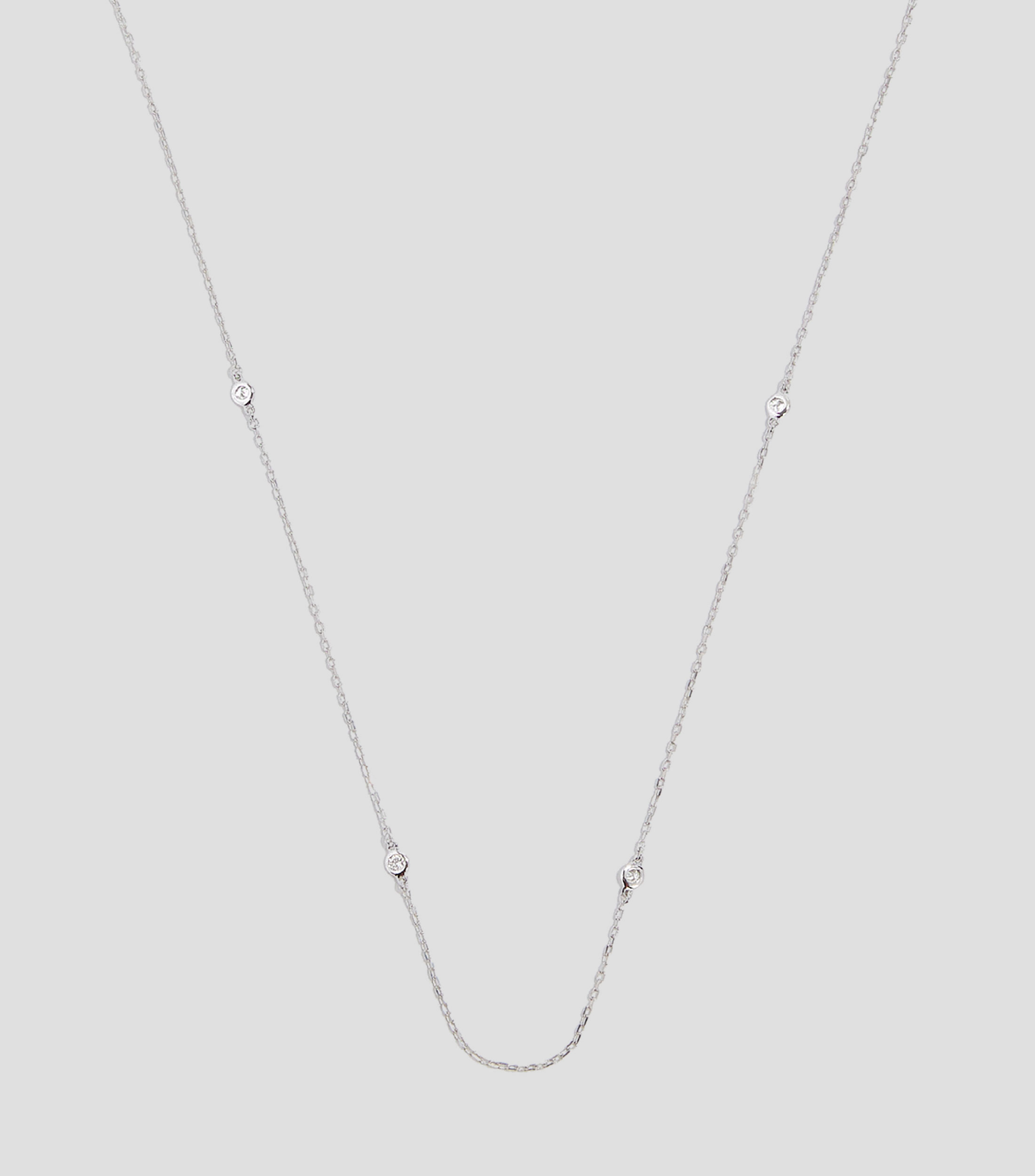 Collar en oro blanco de 18 Kts Mujer