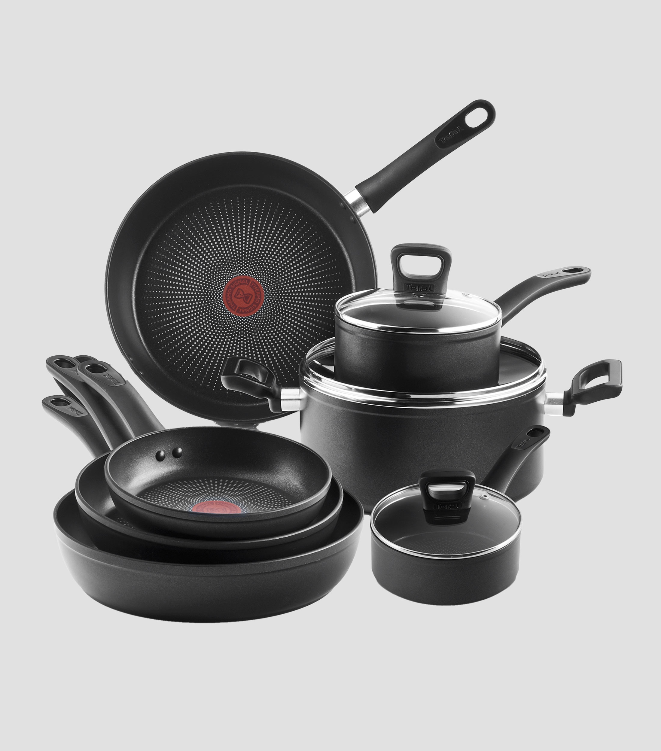 Batería de cocina en aluminio 10 piezas