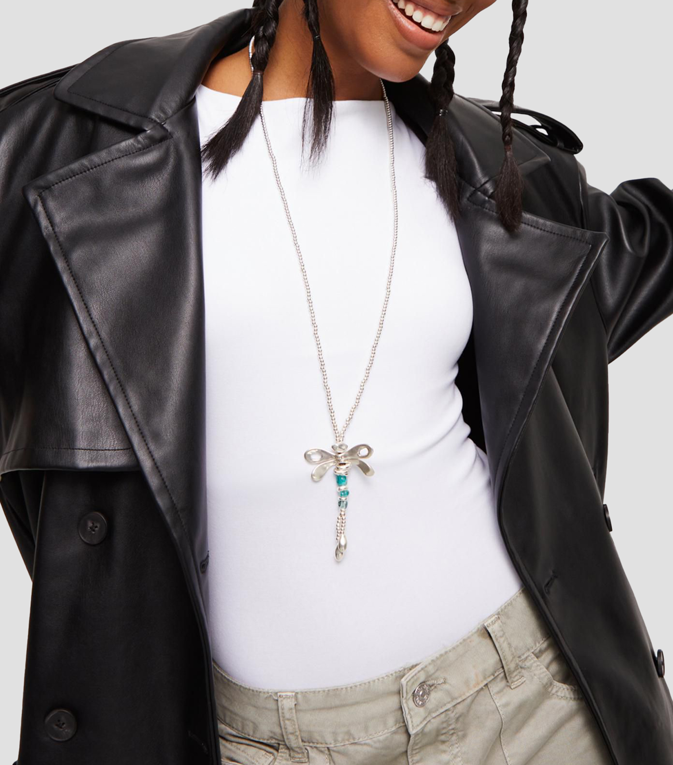 Collar largo libélula Mujer