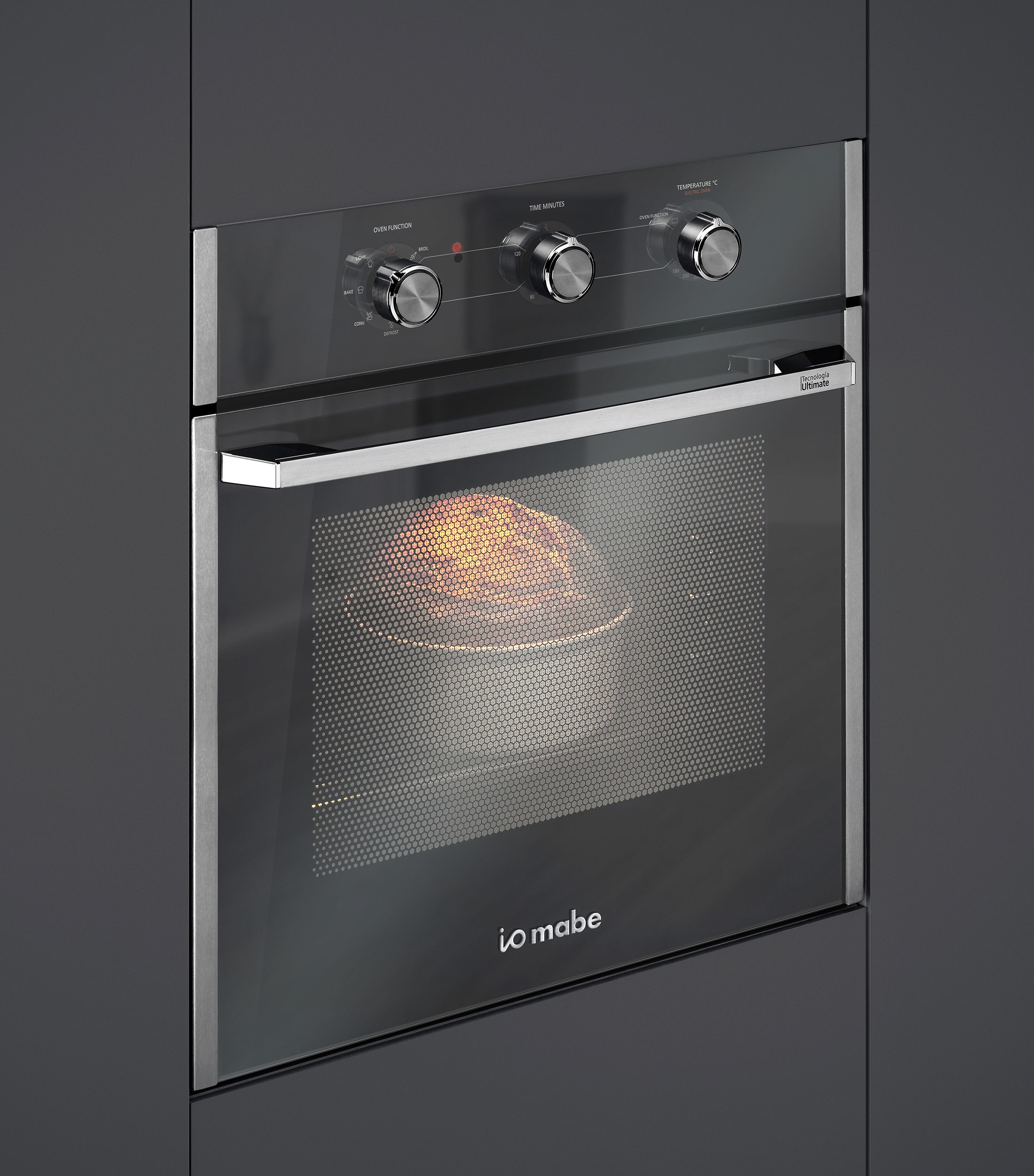 Horno Empotrable Negro Espejo 60 cm a electrico iO Mabe