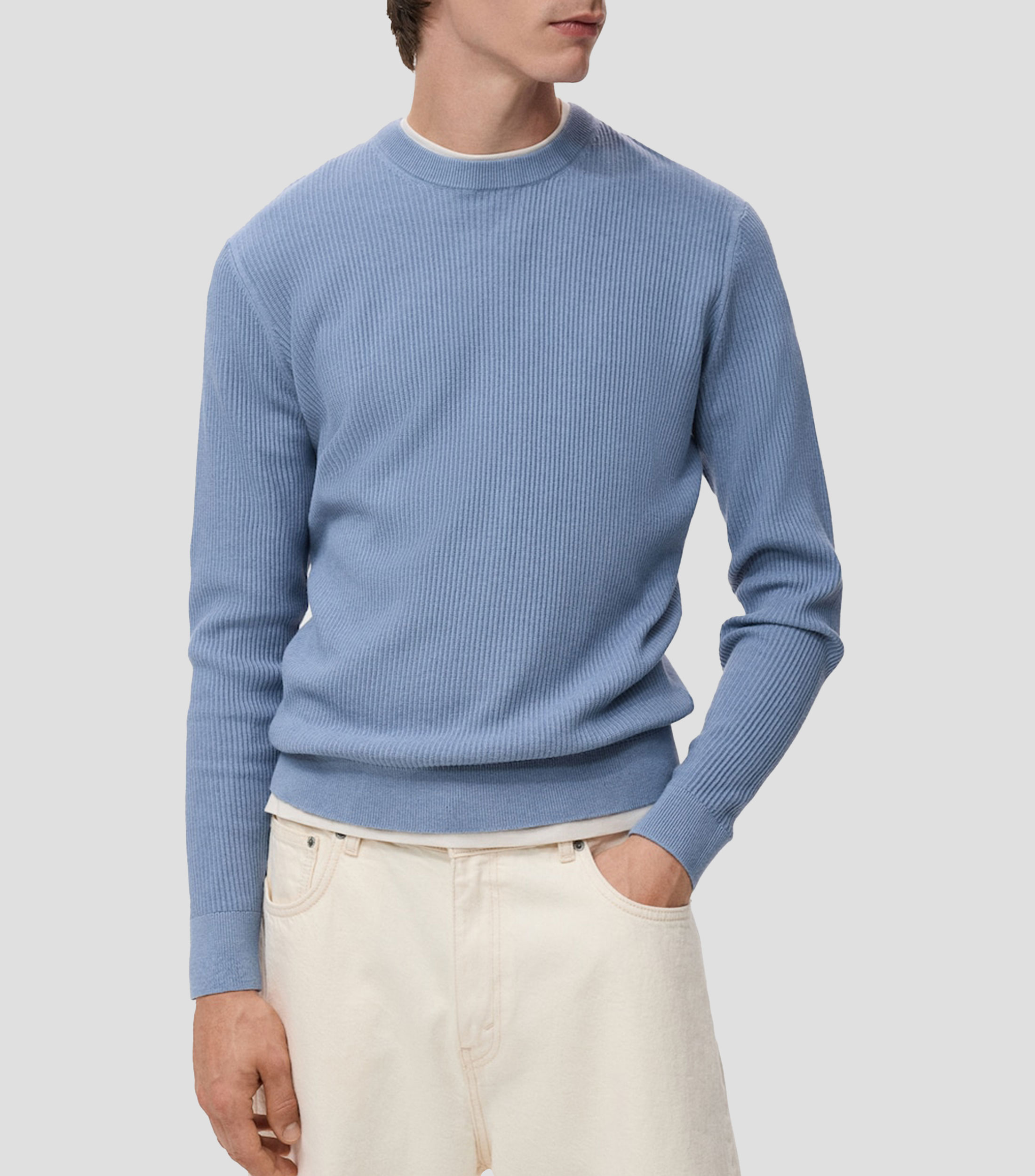 Suéter cuello redondo Hombre