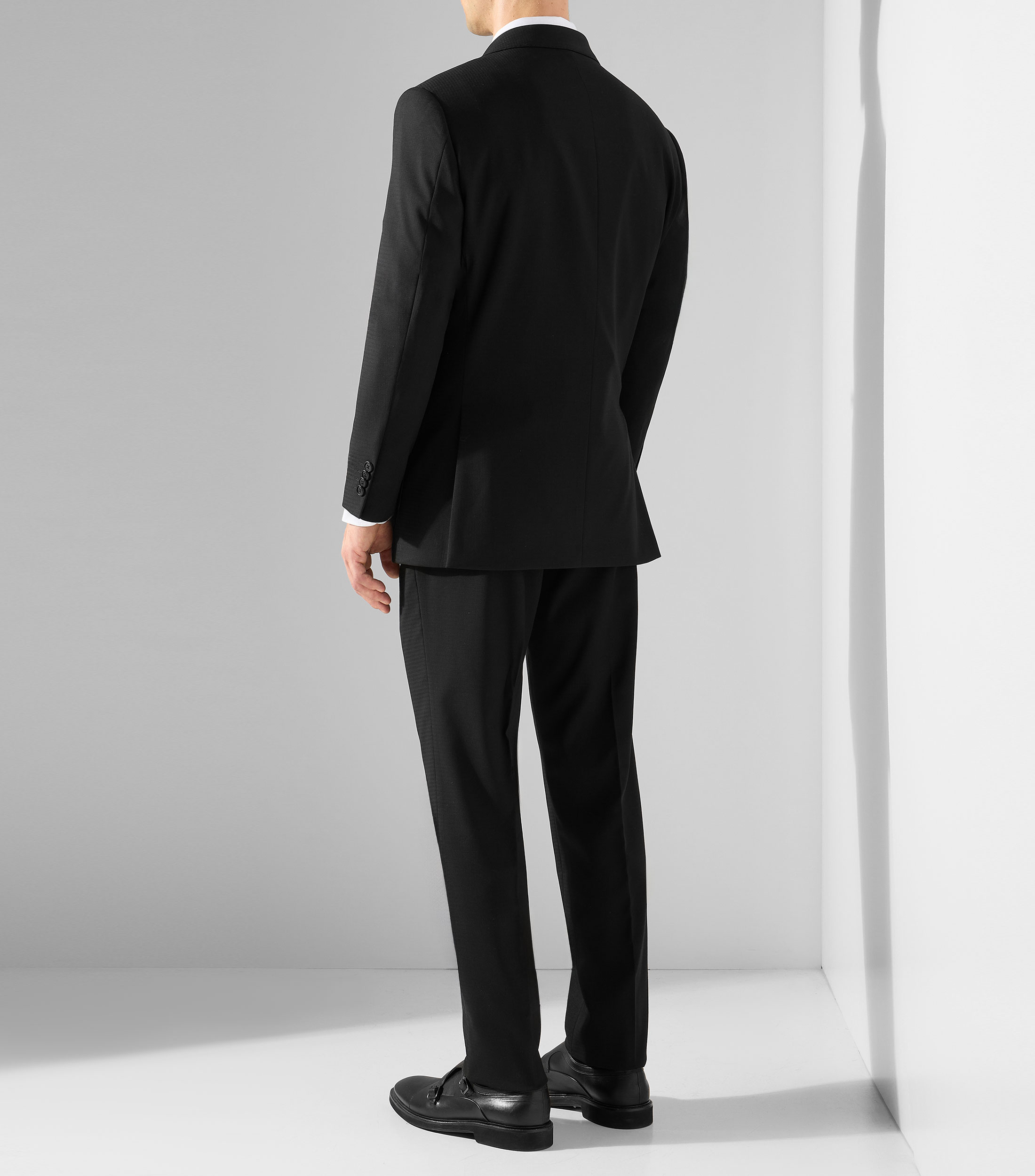 Traje 3 piezas de corte slim con microdiseño Hombre