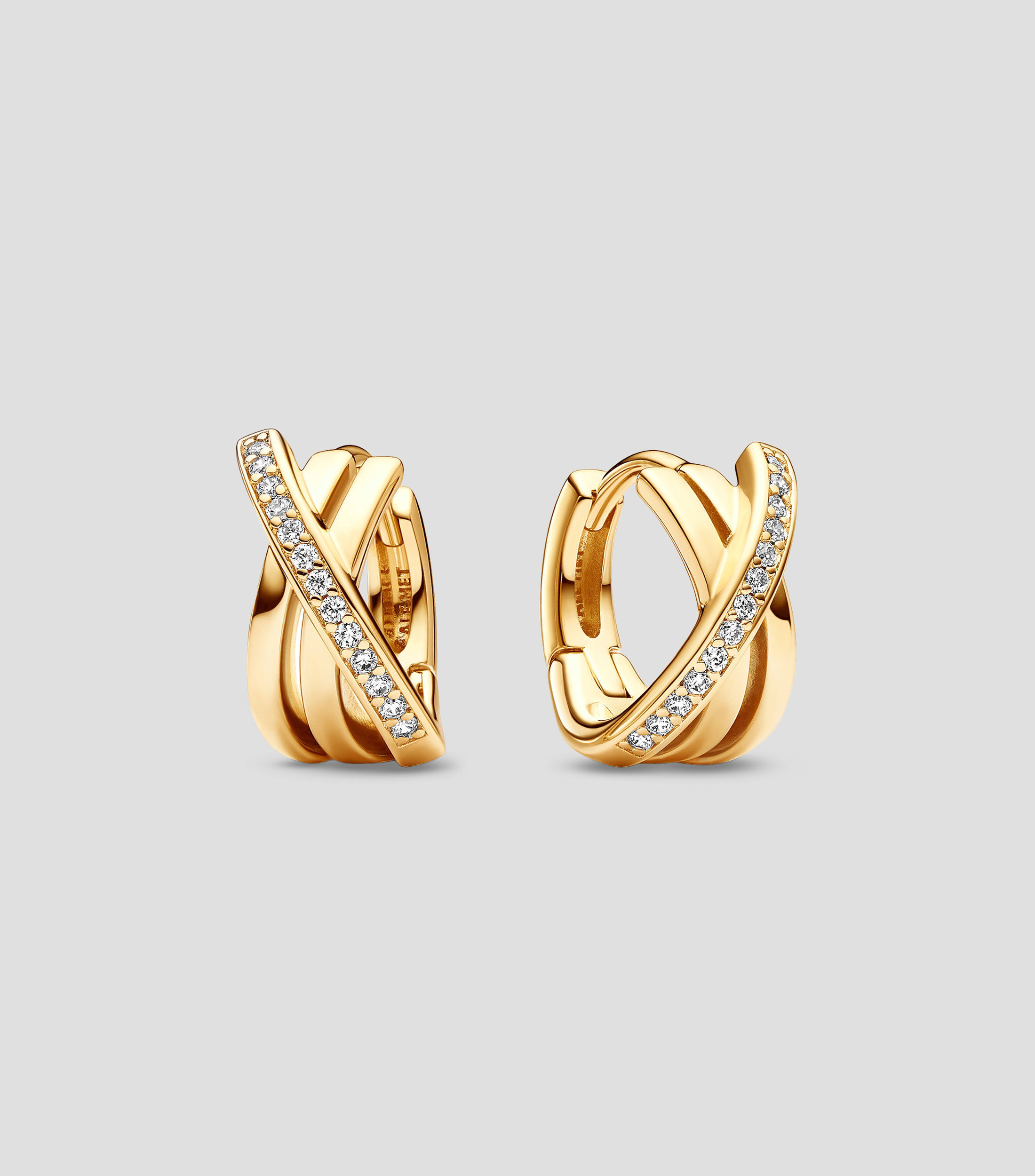 Aretes con Zirconias Mujer