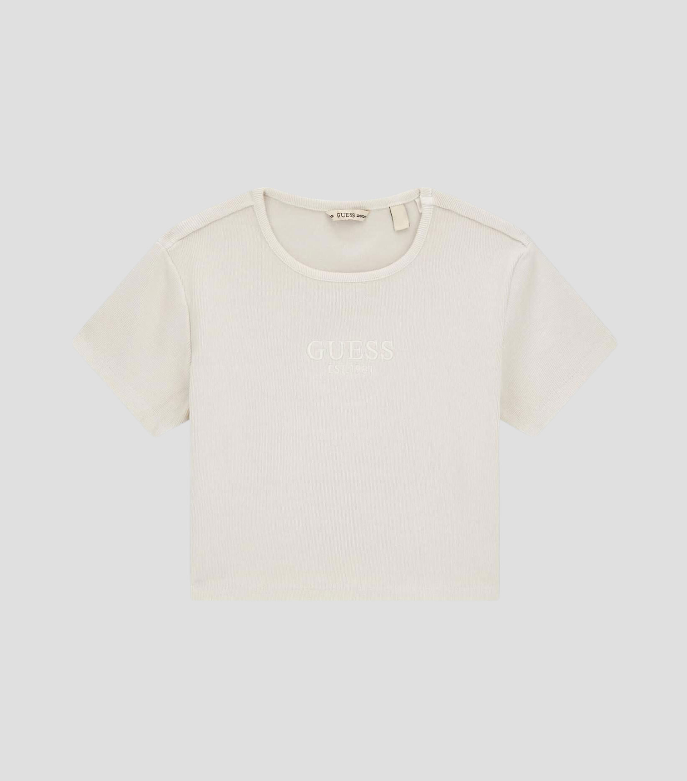 Playera cuello redondo manga corta lisa Niña