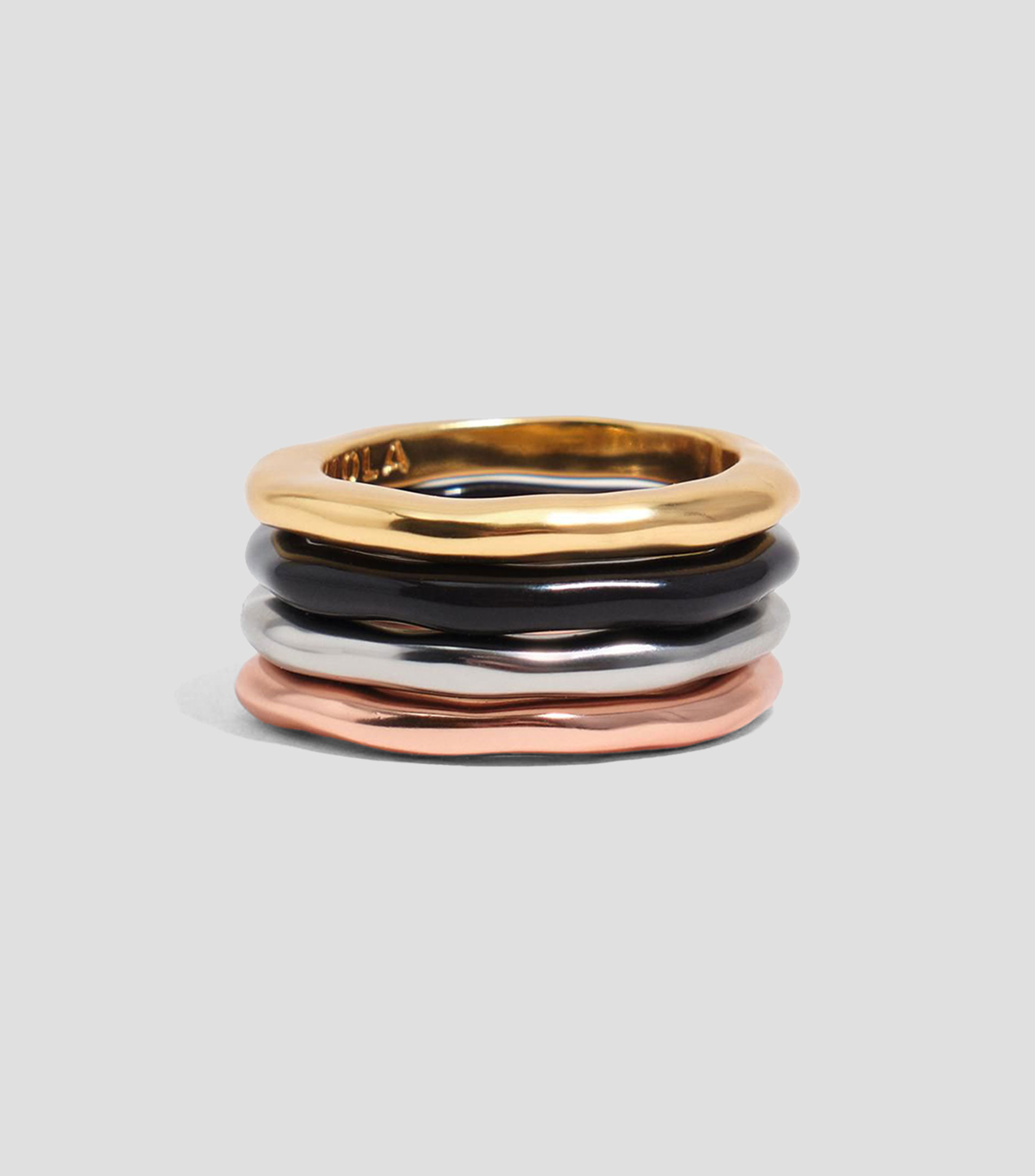 Set 4 anillos Mujer