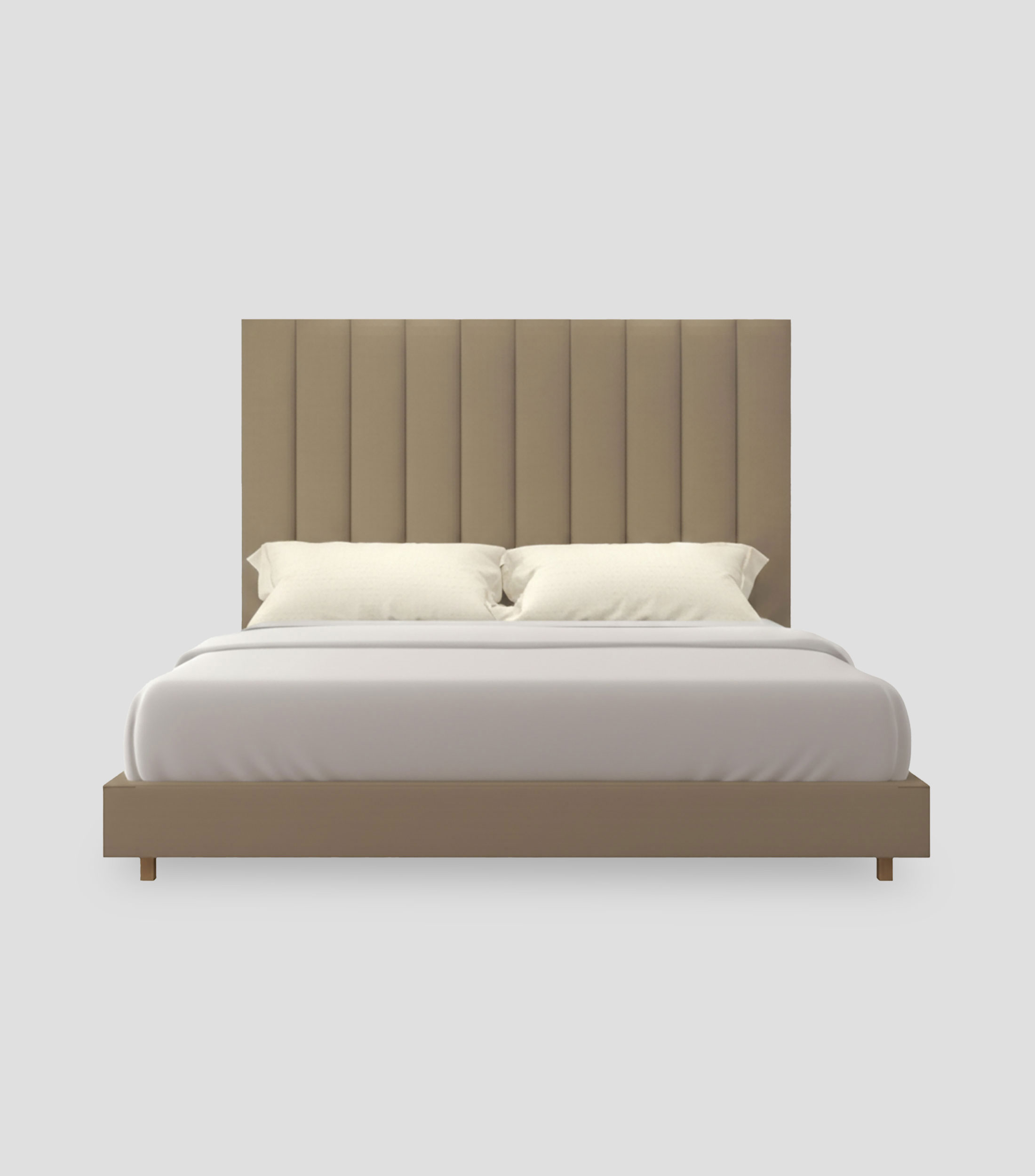 Cama King Size Gamuzzeta Latte en tela