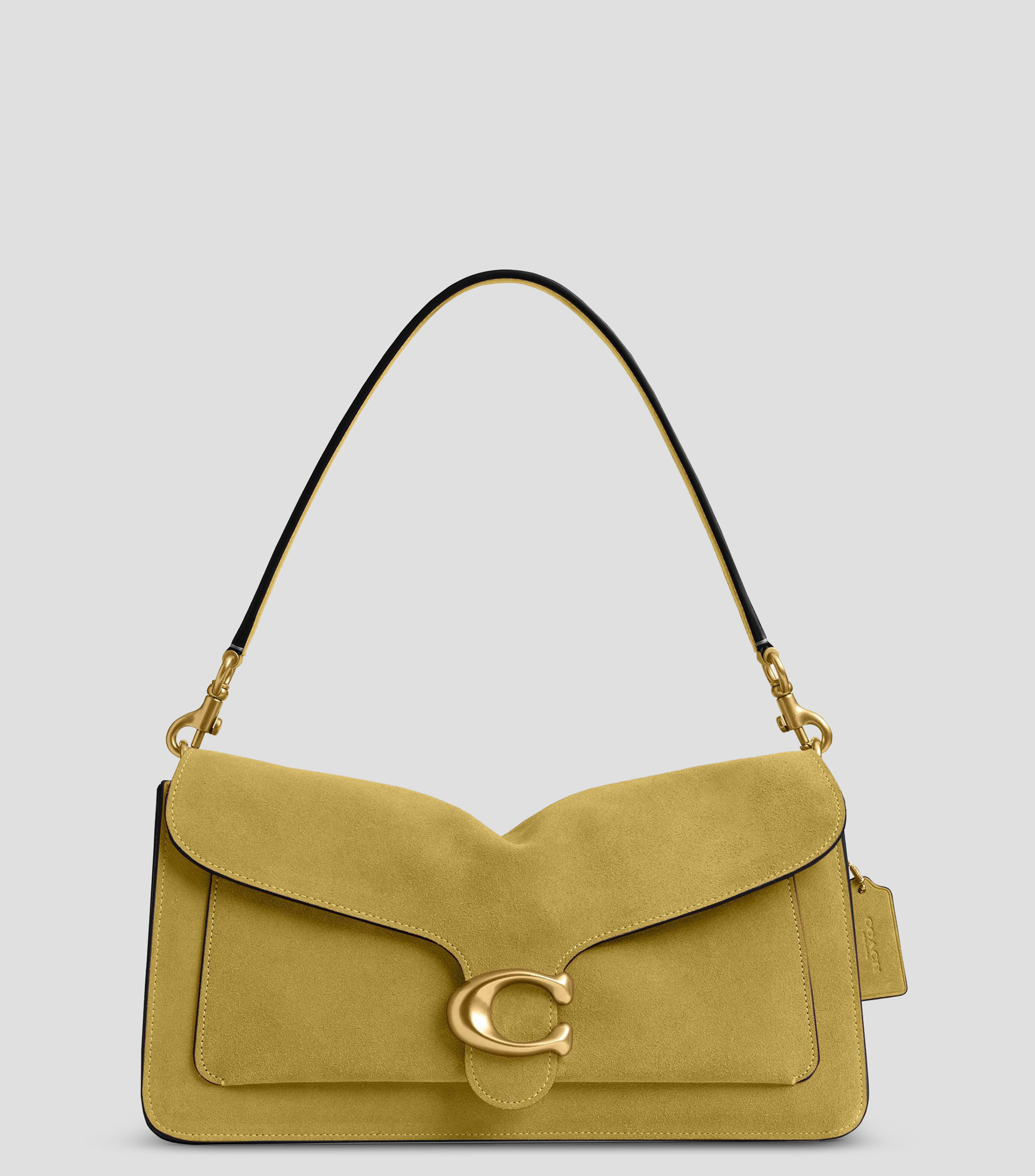 Bolsa shoulder verde en piel Tabby 36 lisa Mujer