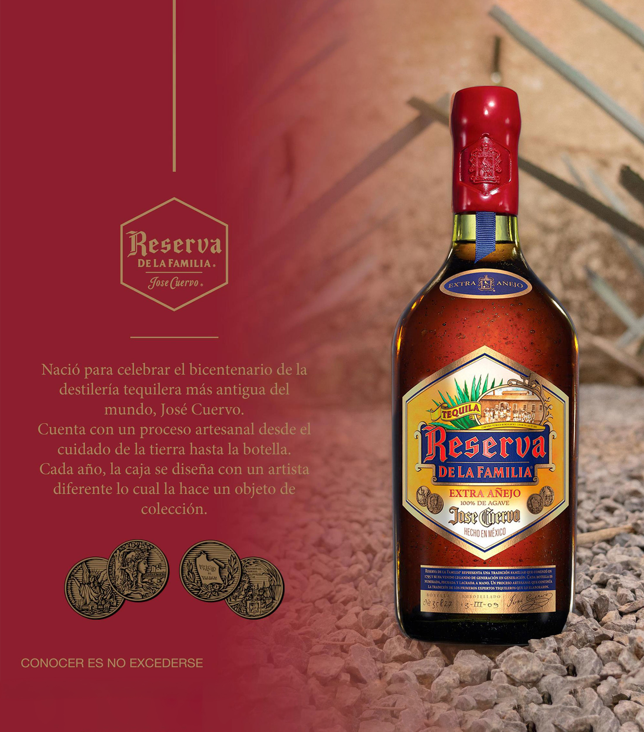 Tequila Extra Añejo José Cuervo Reserva de la Familia, 750 ml