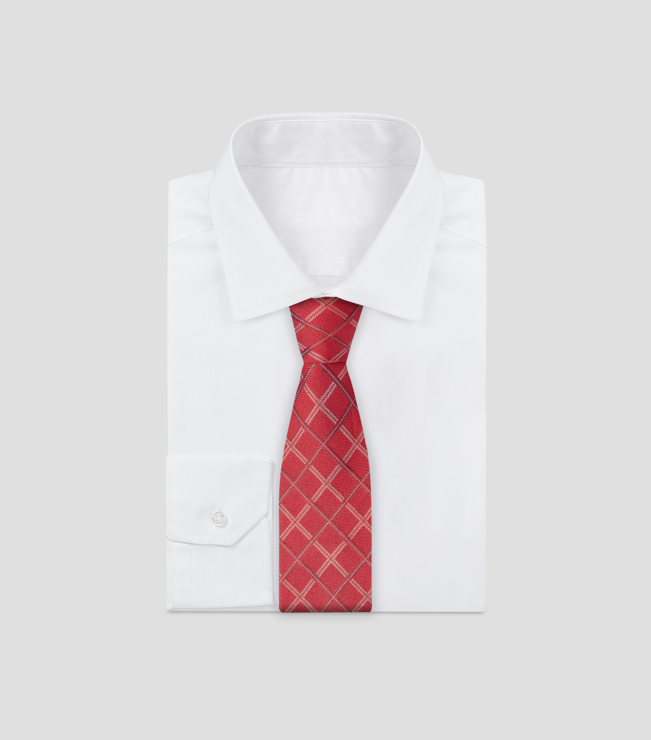 Corbata ancha con cuadros
