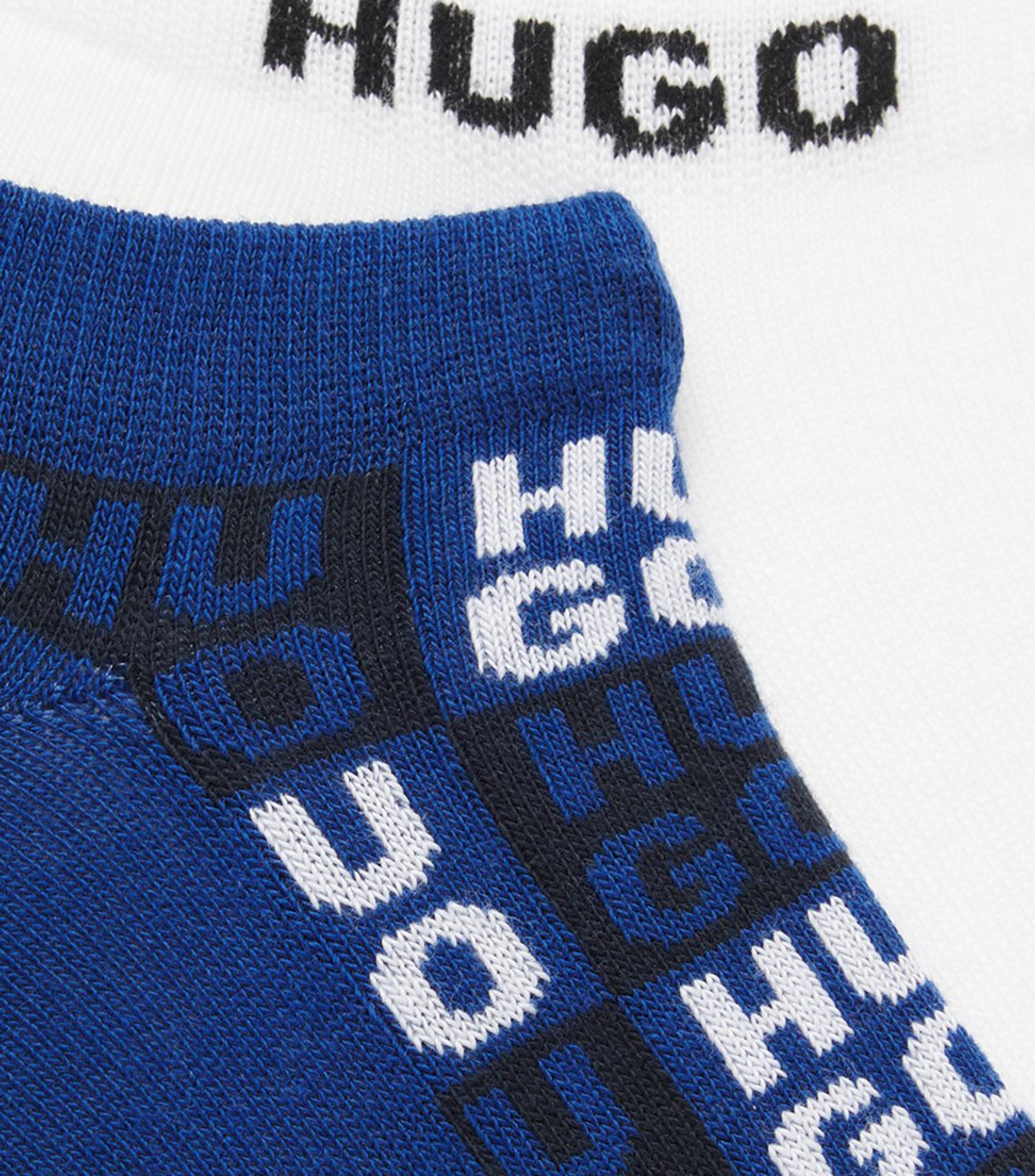 Set de dos pares de calcetines a la altura del tobillo con logo en intarsia Hombre