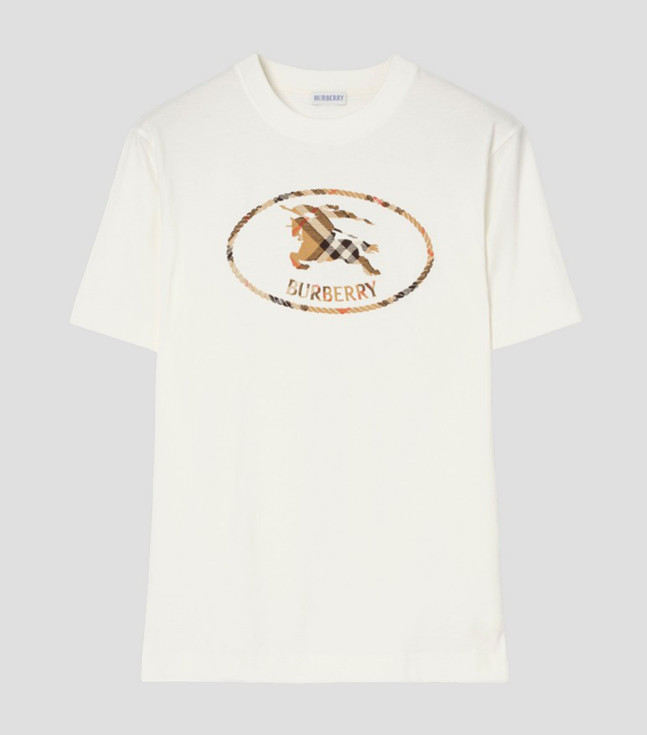 Playera cuello redondo manga corta estampada Hombre