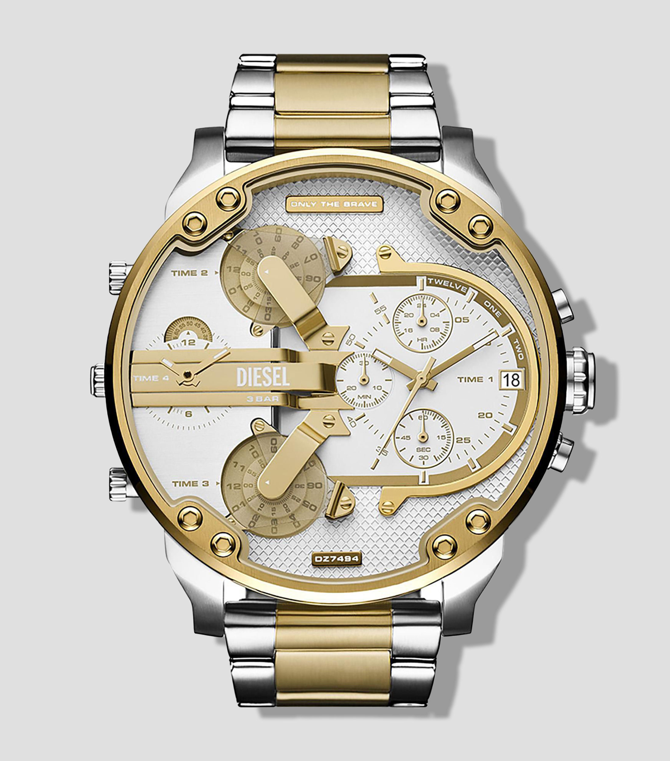Reloj para hombre Mr. Daddy casual plateado