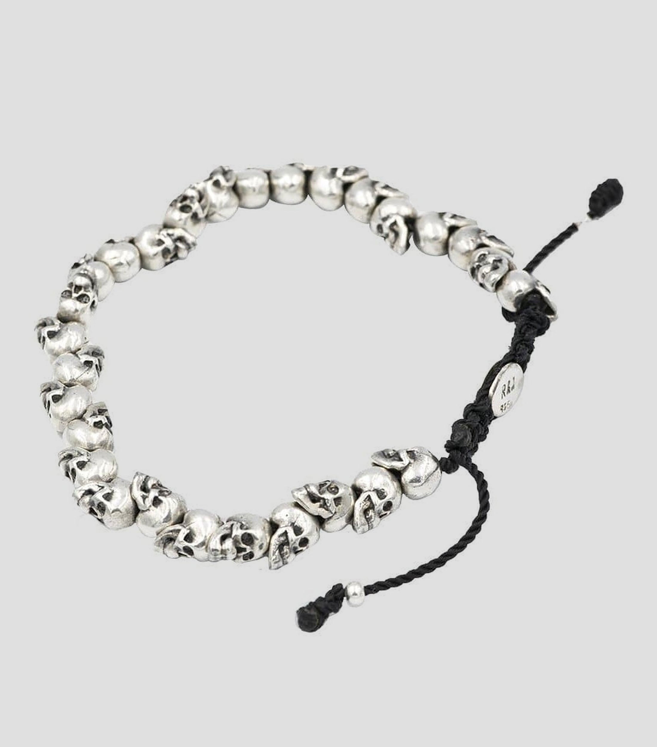 Pulsera R&J Skulls en plata .925 Hombre