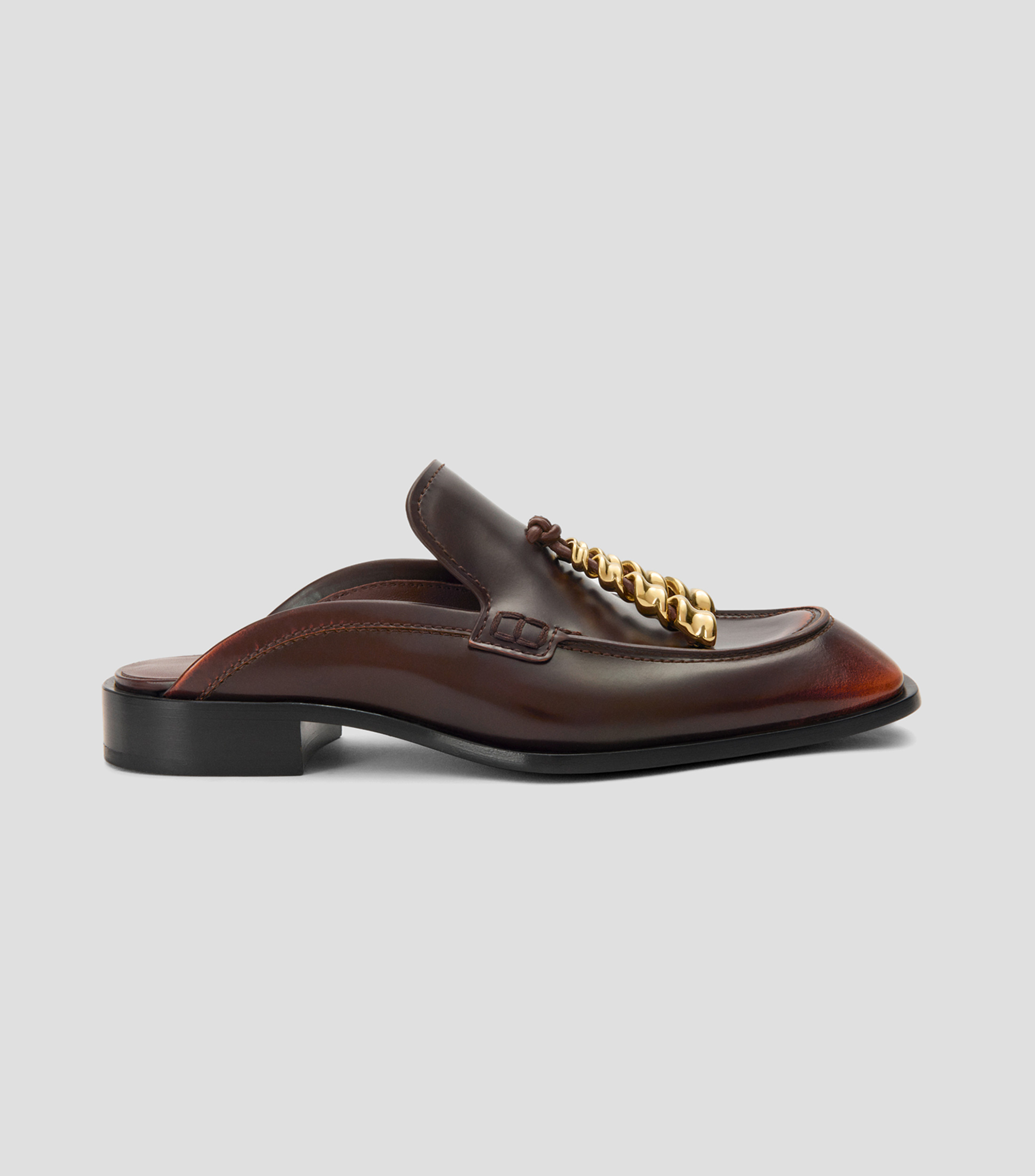 Mule mocasín Edge en piel de ternera cepillada Mujer