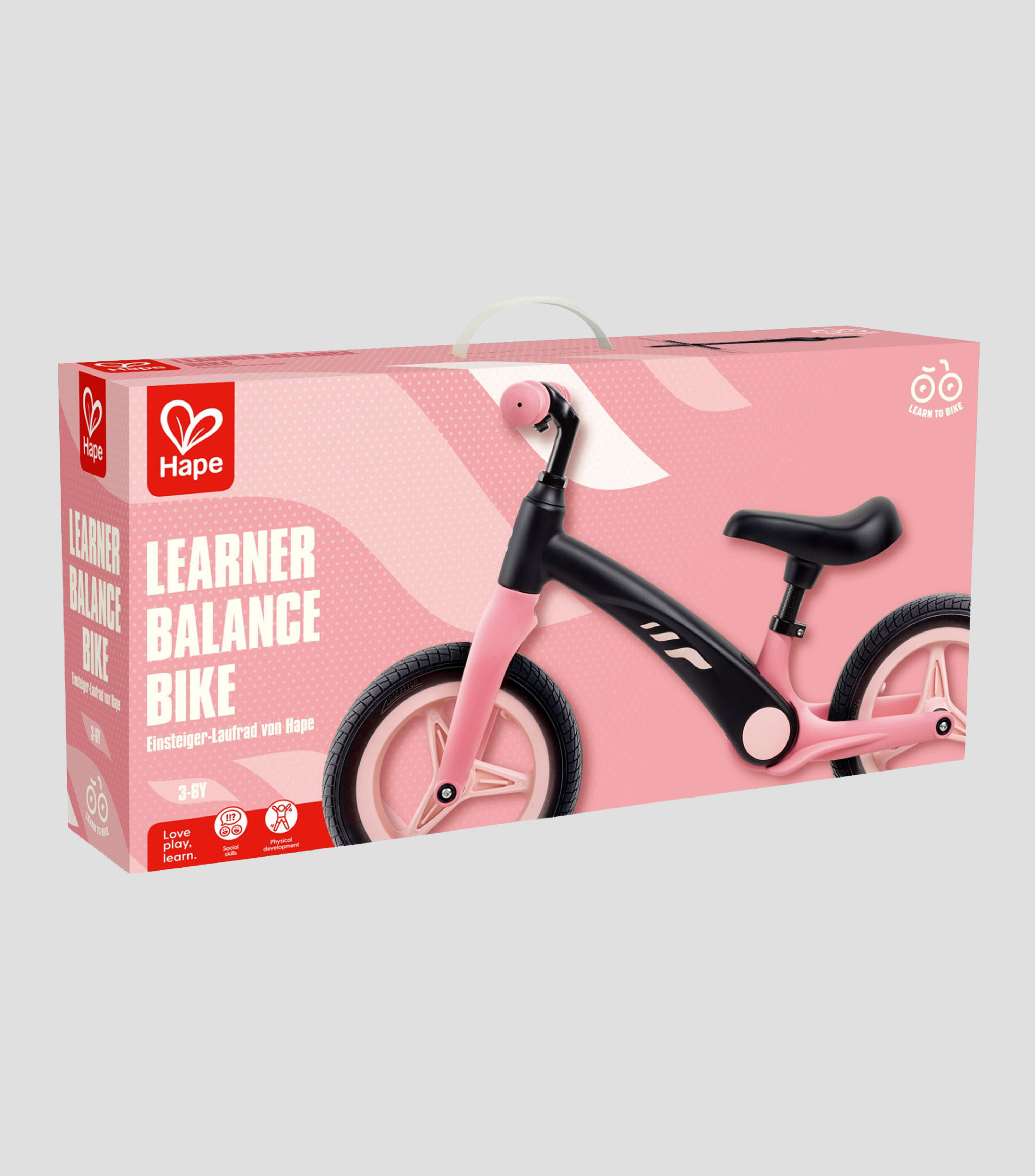 Bicicleta de equilibrio para principiantes Rosa Niña